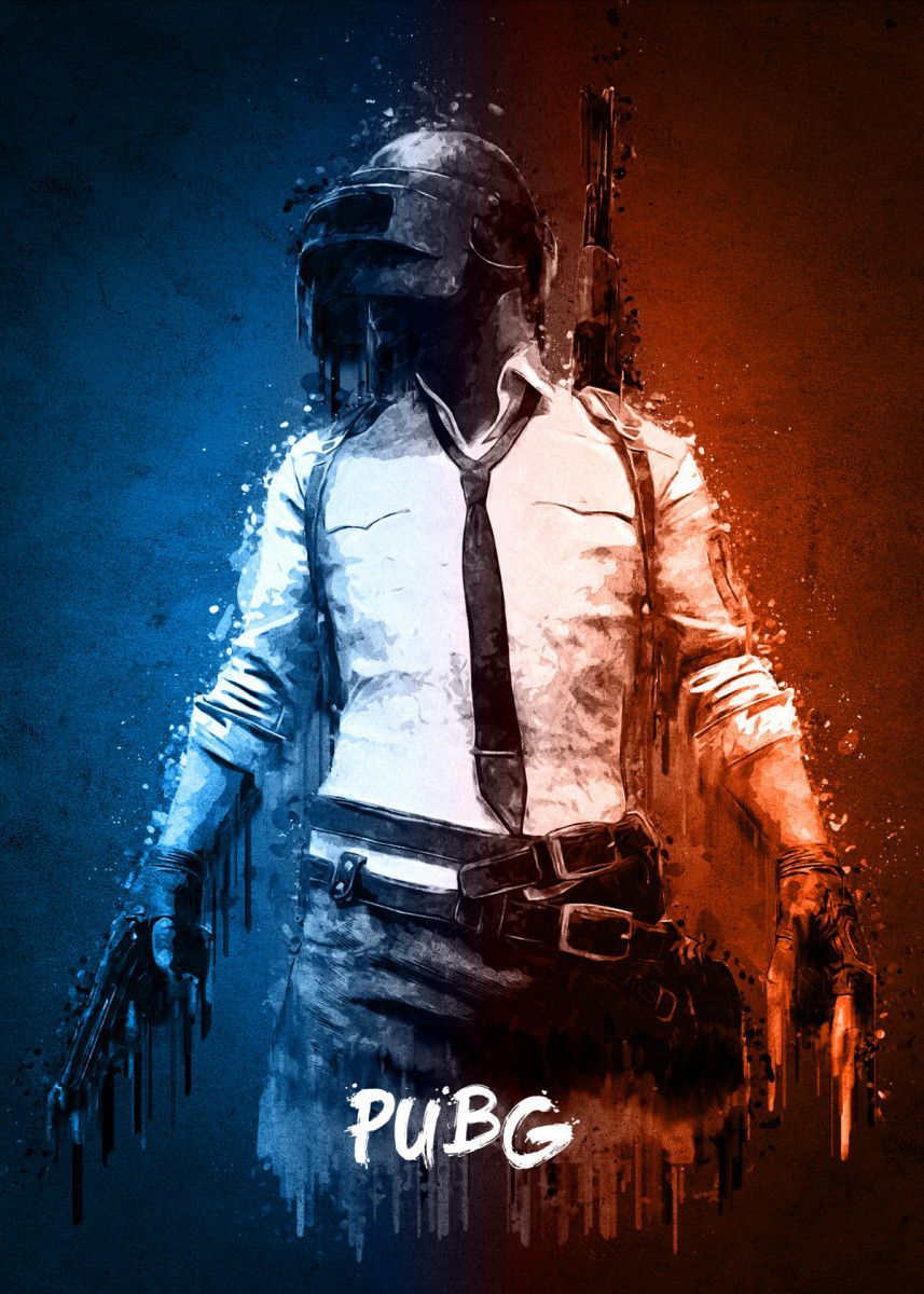 PUBG' Poster by Gab Fernando. Displate. Pubg poster, Wallpaper image hd, Pubg wallpaper