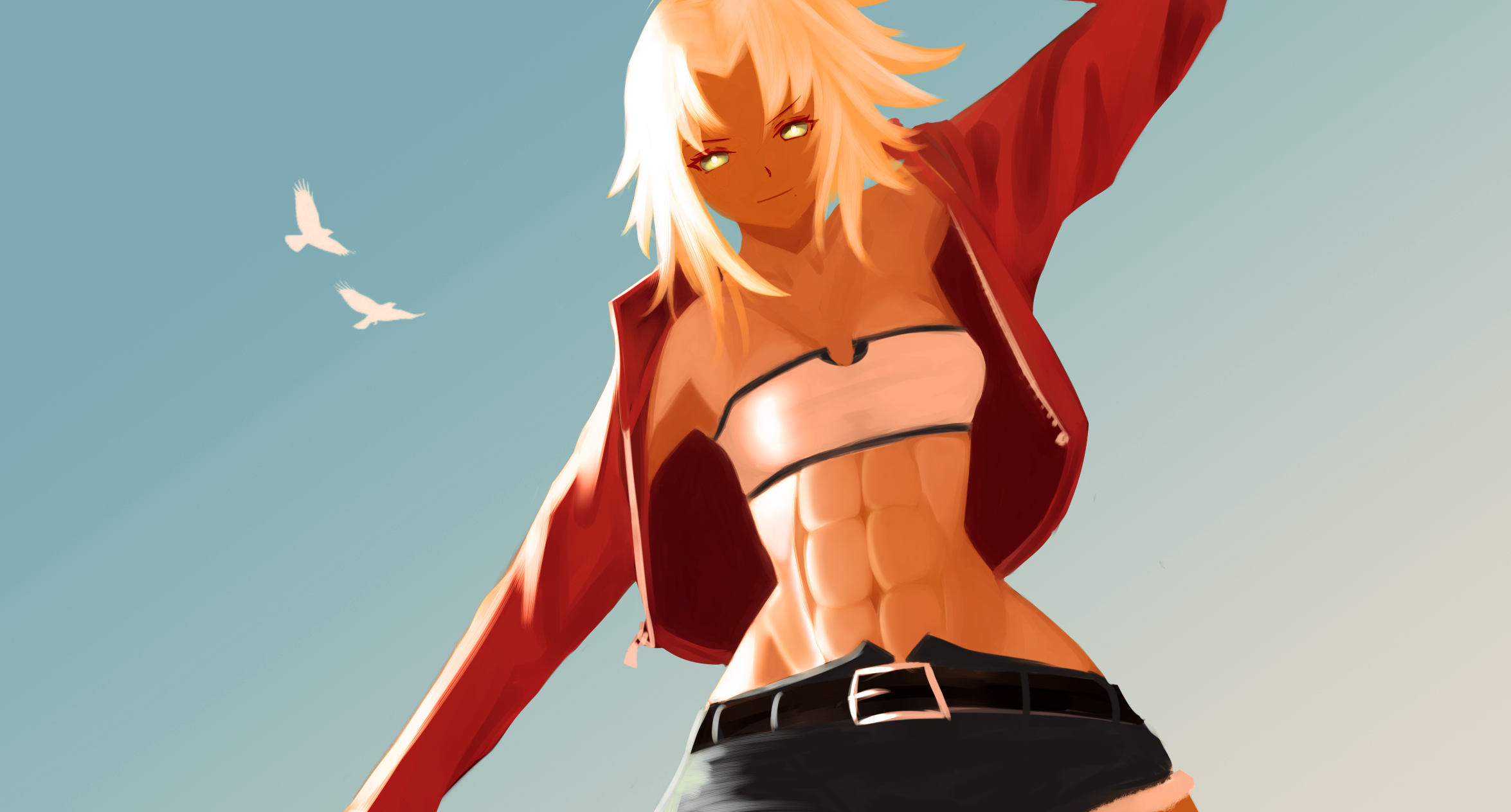 Summer vibes Mordred wallpaper (twitter: @biriyb)