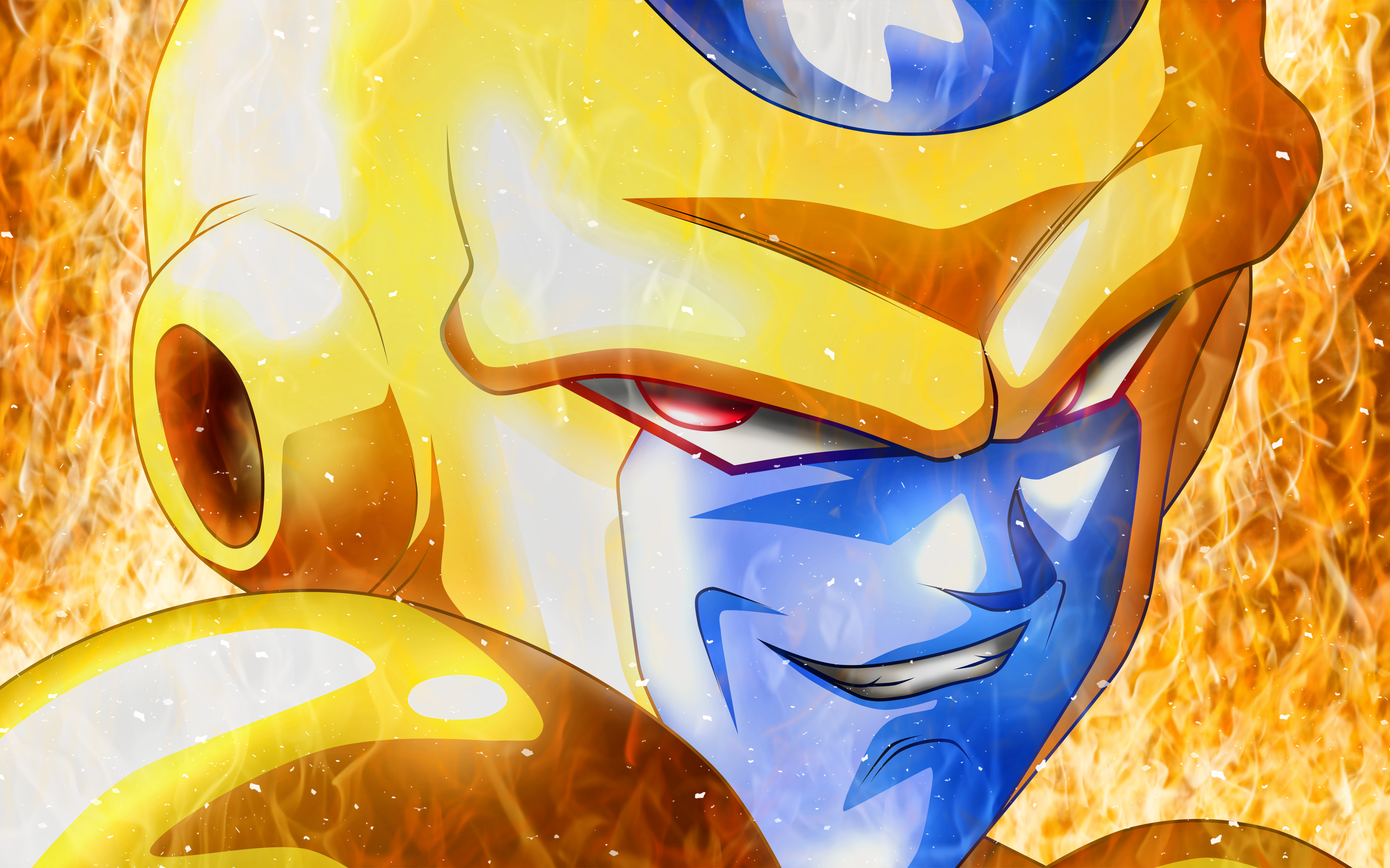 Download Wallpaper Frieza, 4k, Close Up, Dragon Ball, DBS, Dragon Ball Super, Golden Frieza For Desktop With Resolution 3840x2400. High Quality HD Picture Wallpaper