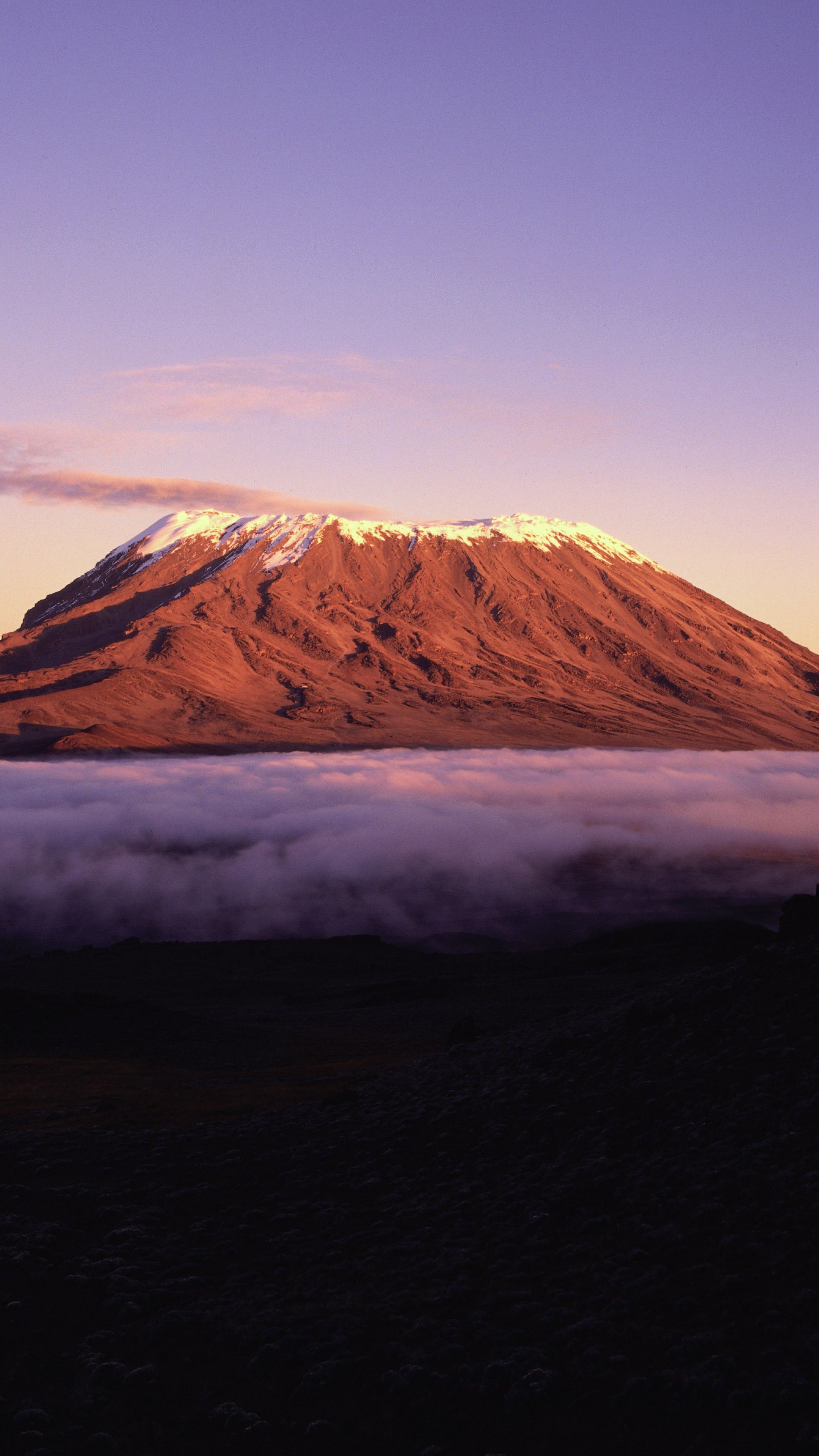 Wallpaper Kilimanjaro, 5k, 4k wallpaper, Africa, mountains, sky, clouds, Nature
