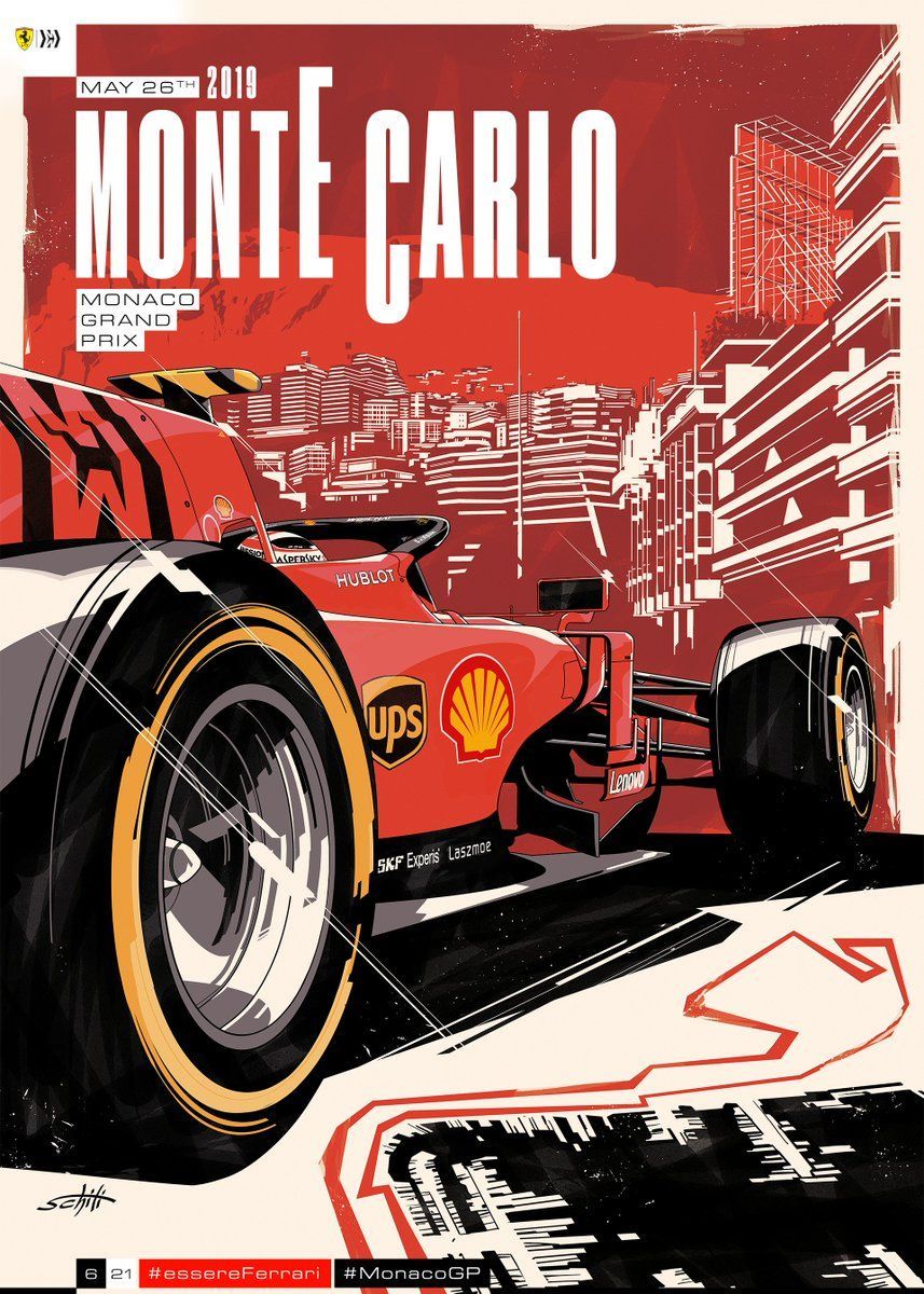 Scuderia Ferrari on Twitter. Vintage racing poster, Ferrari poster, Auto racing posters