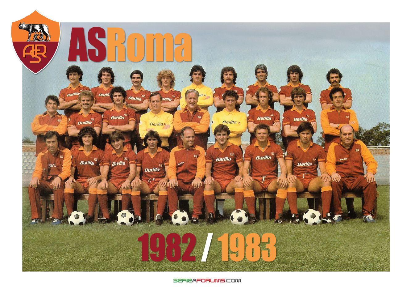 AsRoma scudetto winning team photo wallpaper