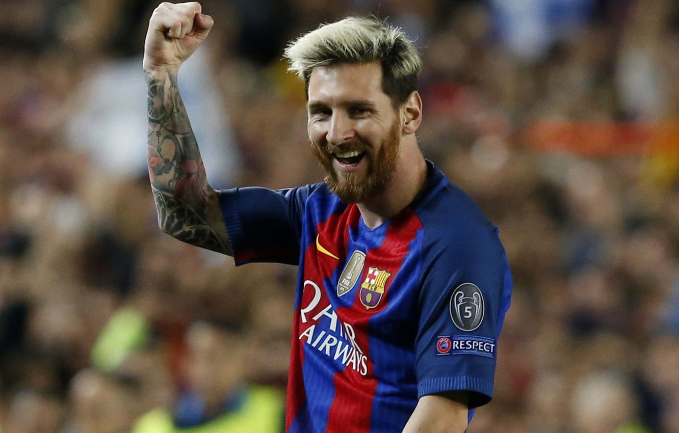 Wallpaper joy, smile, football, star, beard, legend, player, goal, football, Barcelona, player, Barcelona, Messi, Messi image for desktop, section спорт