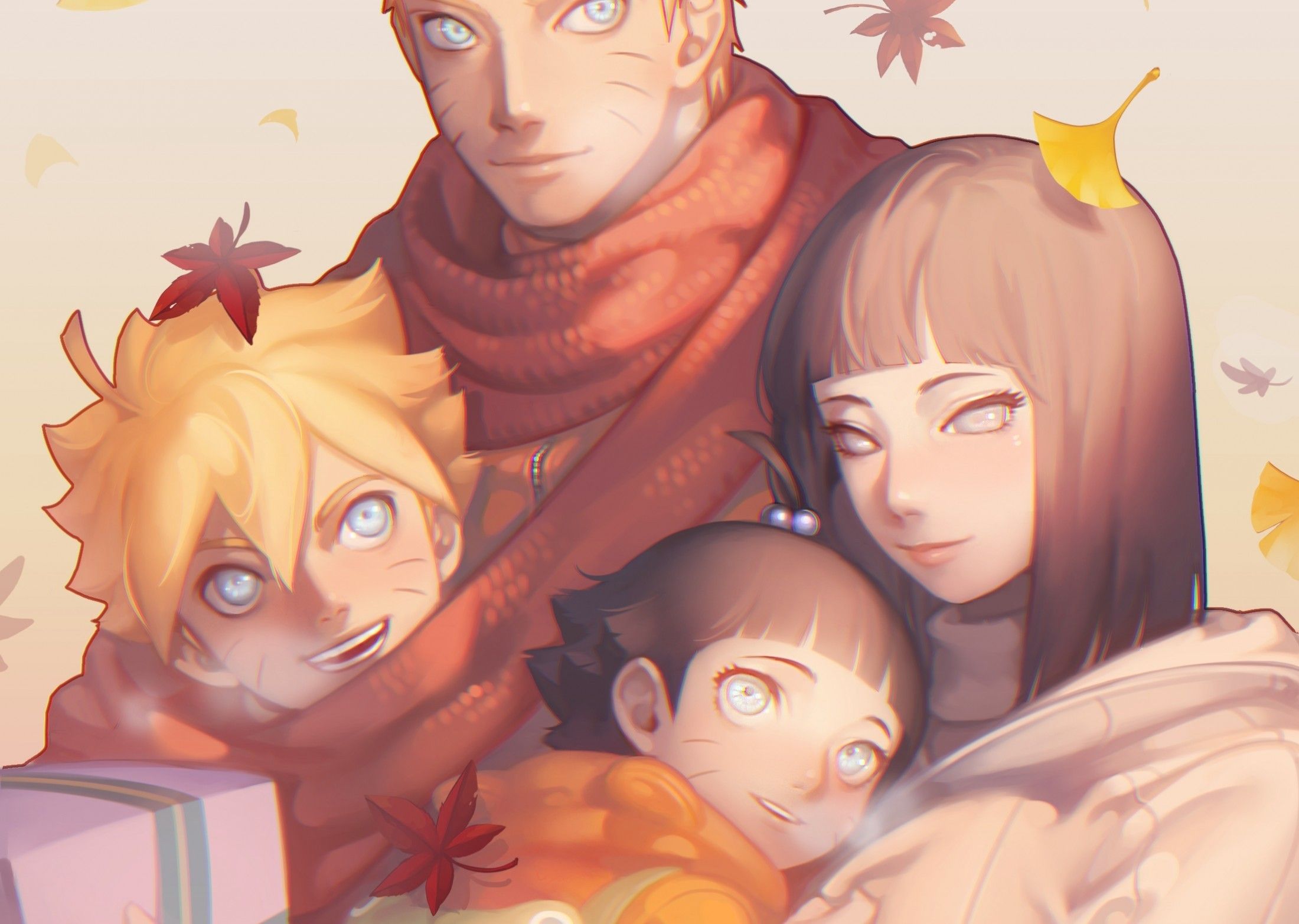 Download 2200x1566 Naruto, Uzumaki Family, Naruto X Hinata, Boruto, Himawari, Hyuuga Hinata, Uzumaki Naruto Wallpaper