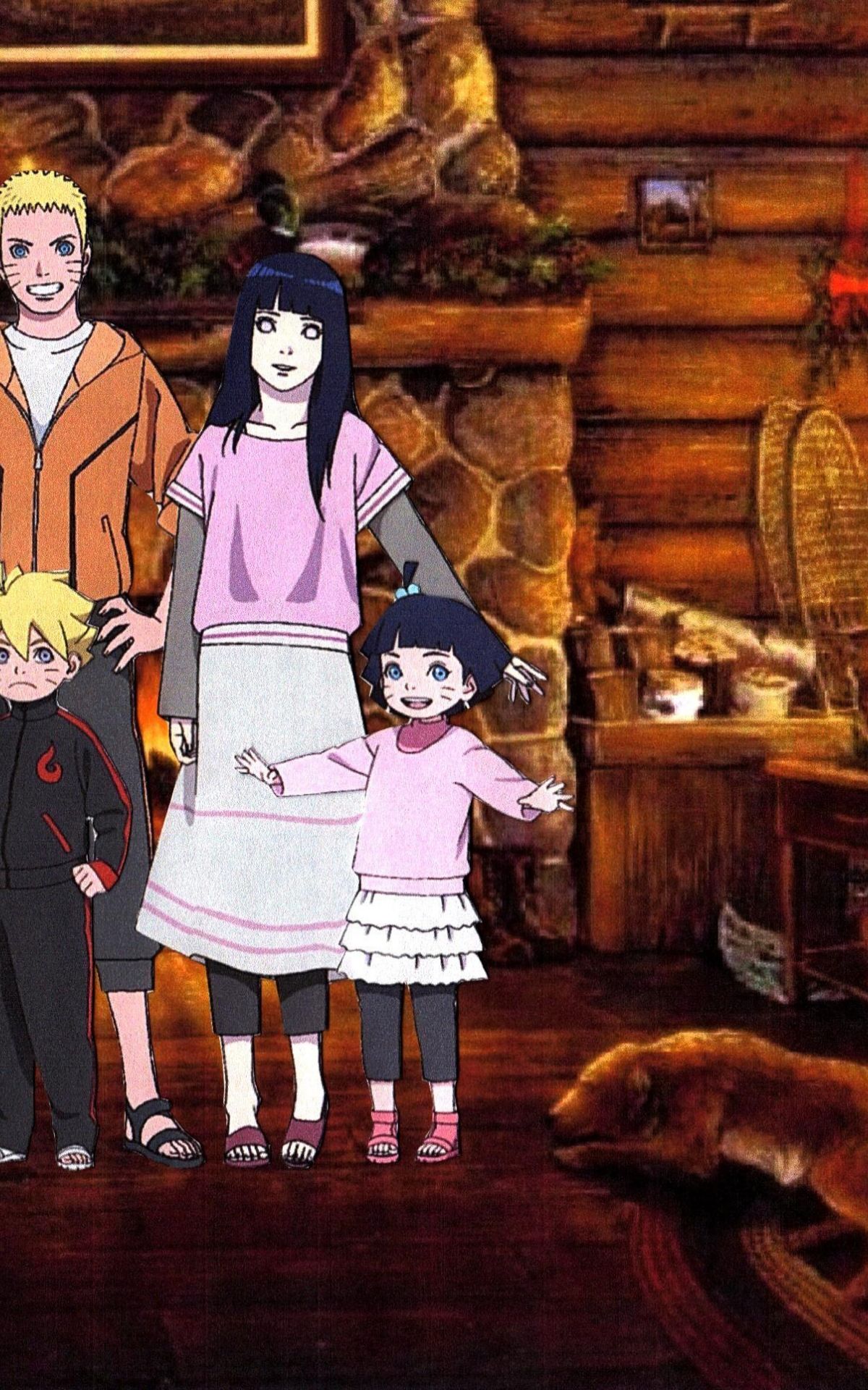 Naruto family, Himawari, Hinata, Naruto, Boruto, HD wallpaper