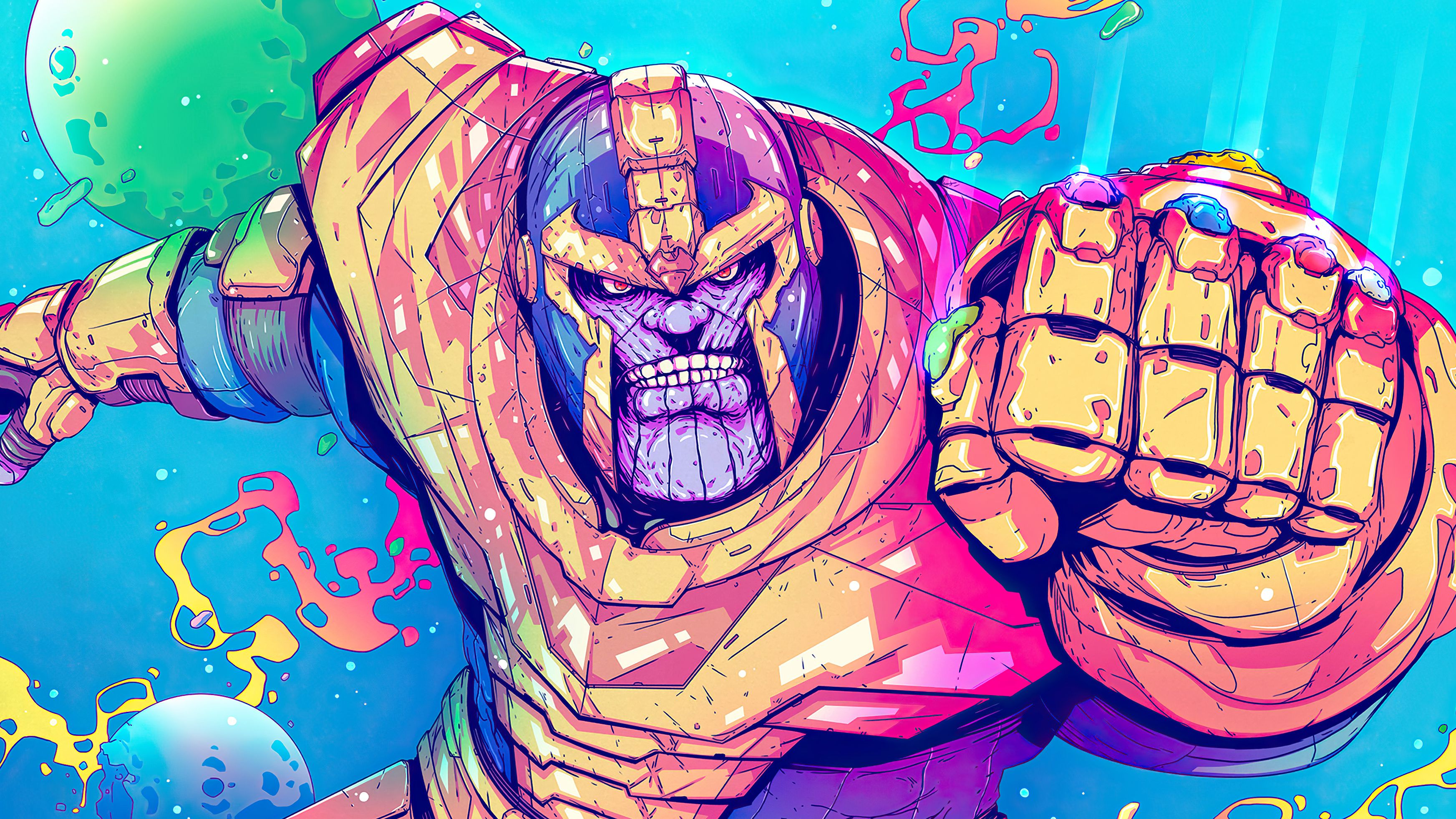 Thanos Sketchy Artwork, HD Superheroes, 4k Wallpaper, Image, Background, Photo and Picture