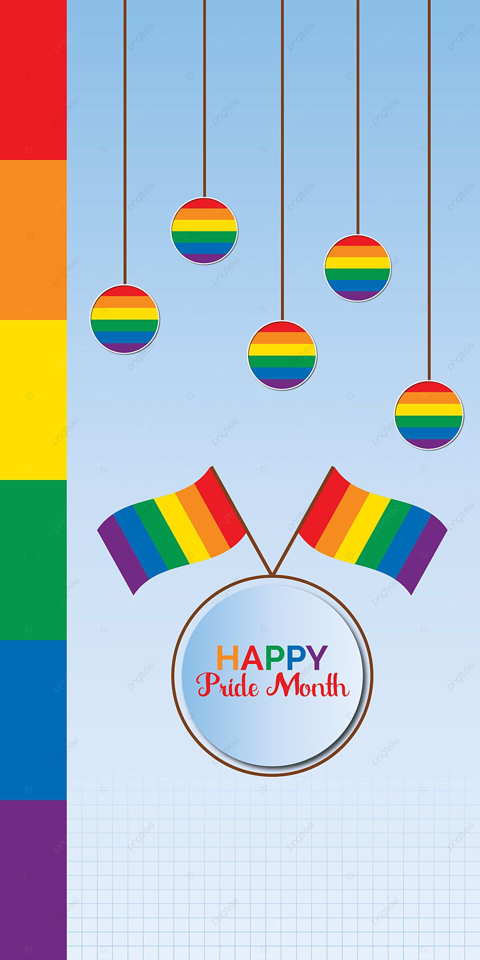 Pride Month Mobile Phone Wallpaper Vector Illustration, Design, Gay, Illustration Background Image for Free Download