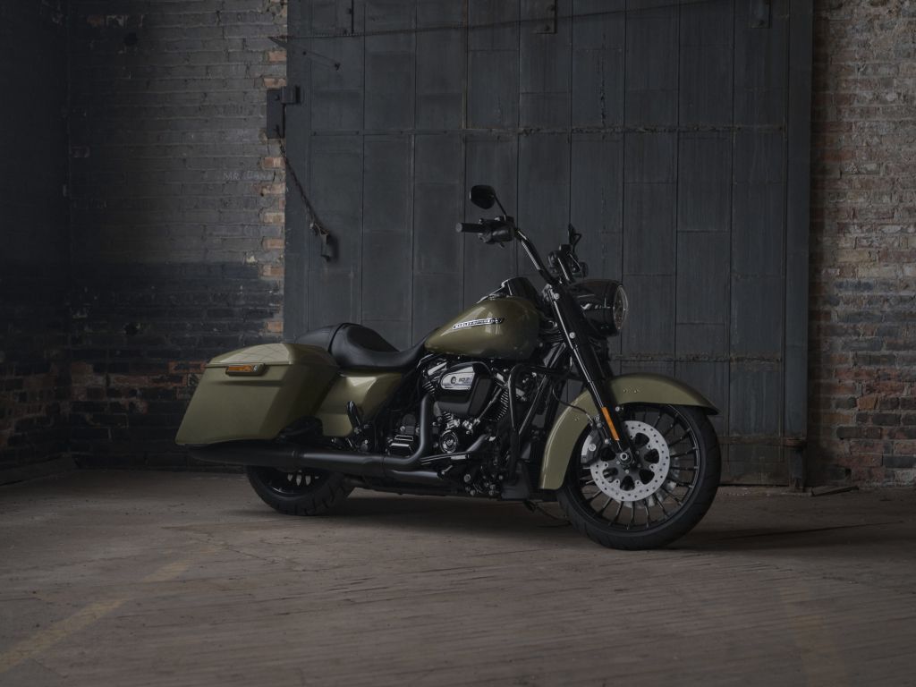 Dark Green, 2018, Harley Davidson Road King Wallpaper, HD Image, Picture, Background, 584f3f