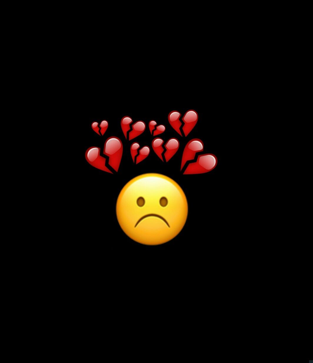 Broken heart.wkwkwkw. Cute emoji wallpaper, Emoji wallpaper, Aesthetic iphone wallpaper