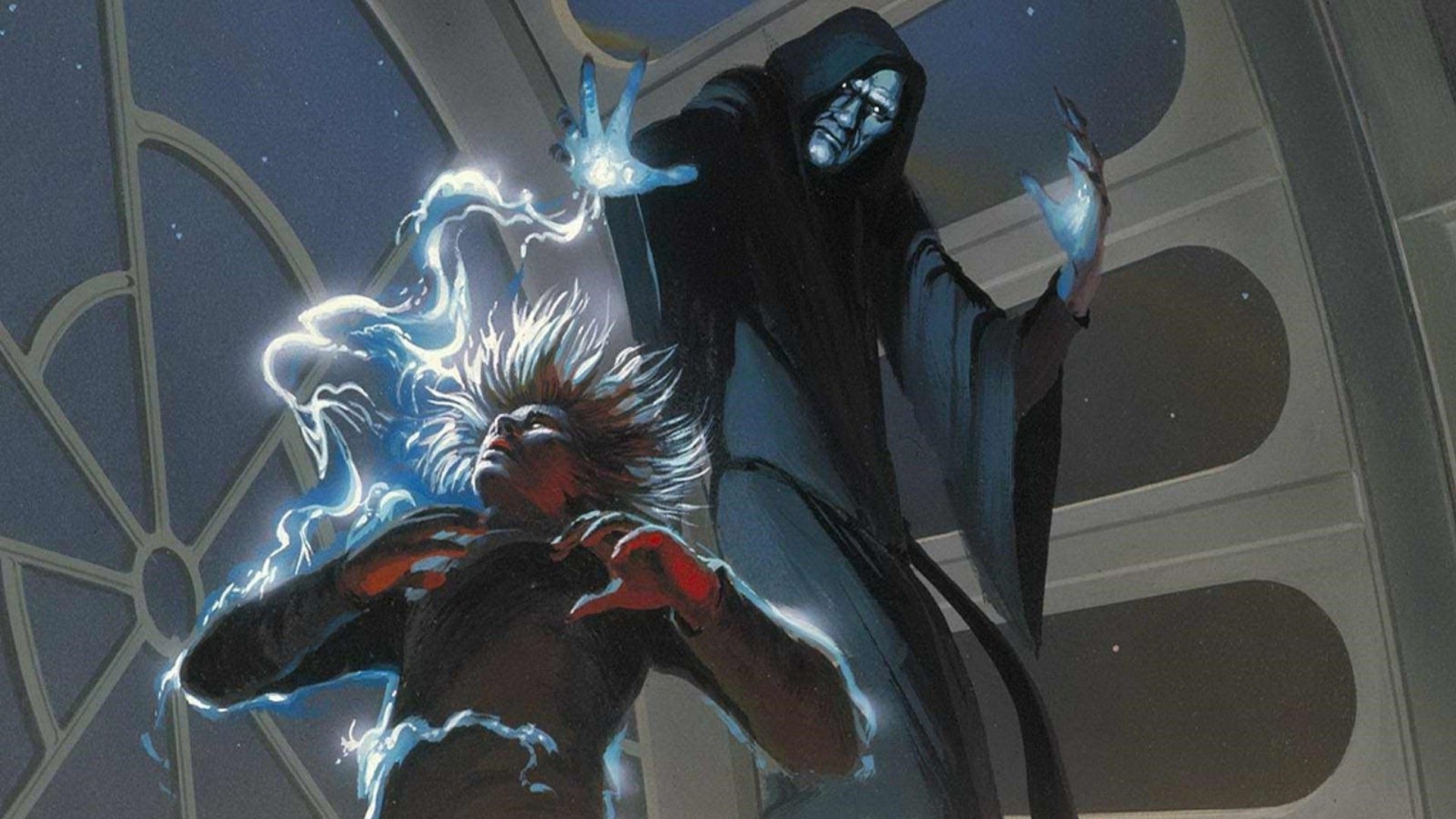 1920x1080 star wars luke skywalker emperor palpatine force lightening wallpaper JPG 348 kB