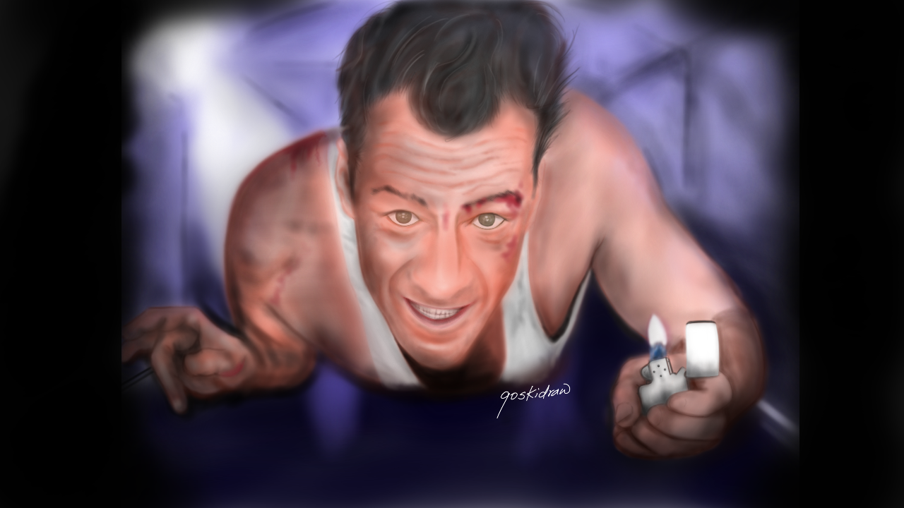 Die hard John McClane (ipad drawing)