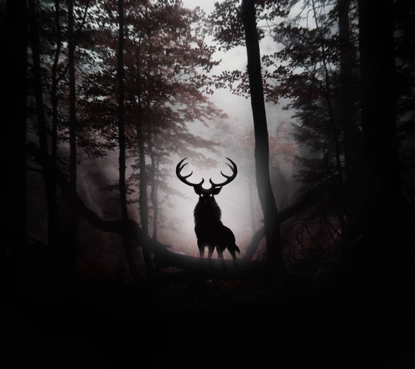 Deer in Forest Wallpaper