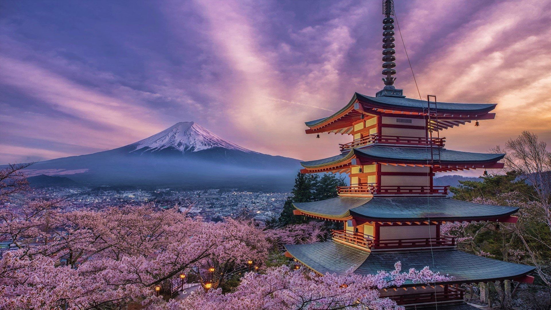 Religious #Pagoda Cherry Blossom #Japan Mount Fuji #Sakura #Spring P # wallpaper #hdwallpaper #desktop. Japanese wallpaper iphone, Japan, Mount fuji