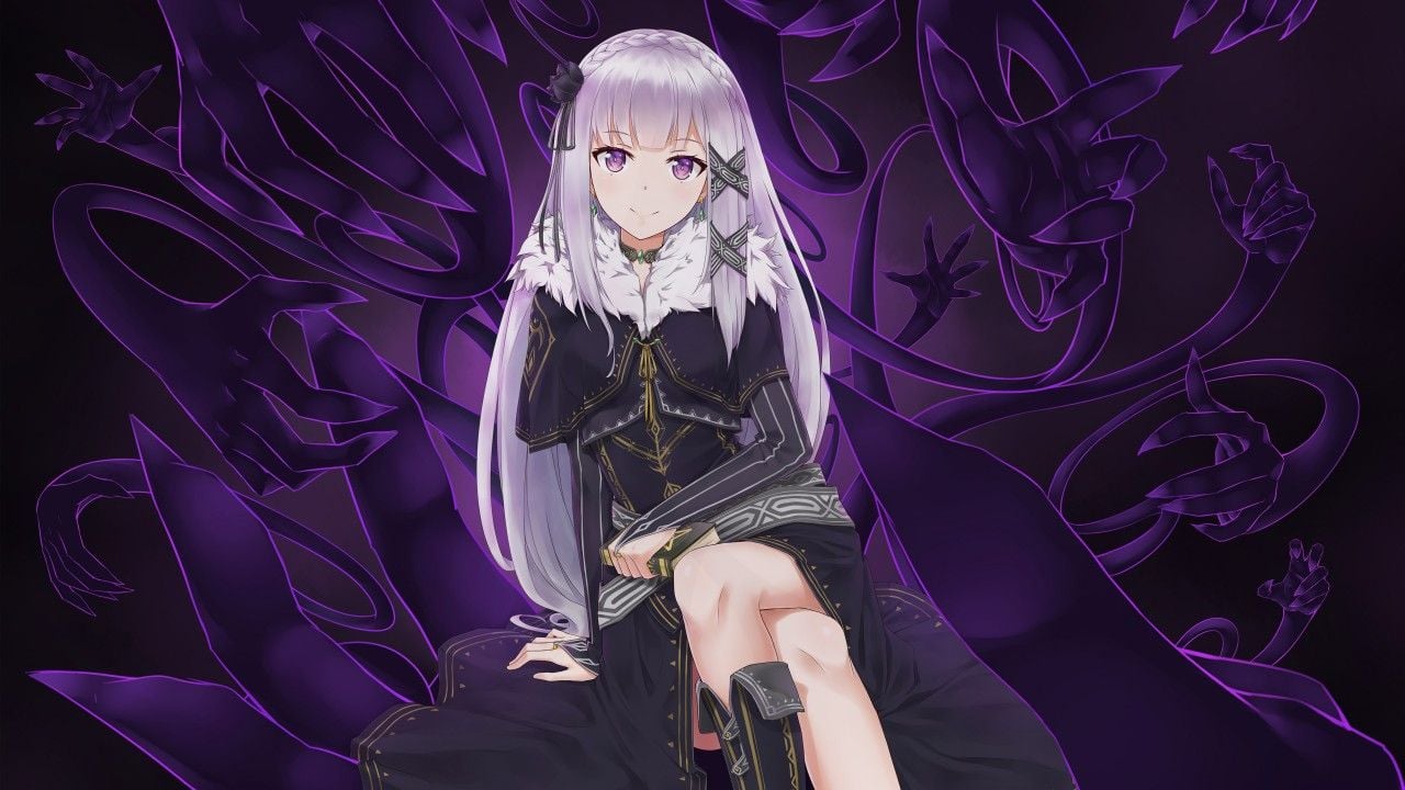 Re Zero Emilia Wallpaper 4k