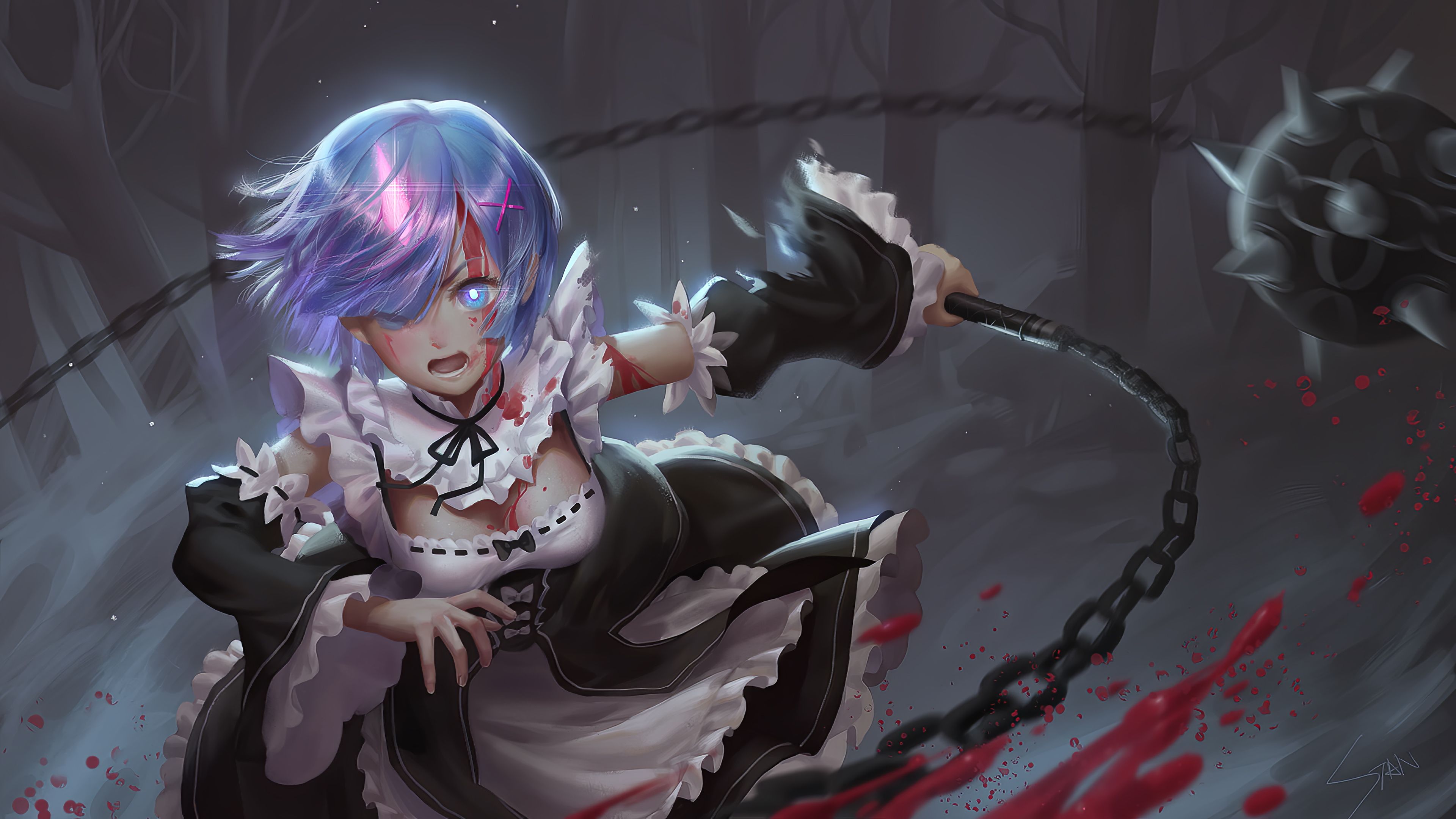 Re:Zero Anime Characters 4K Wallpaper #4.2702