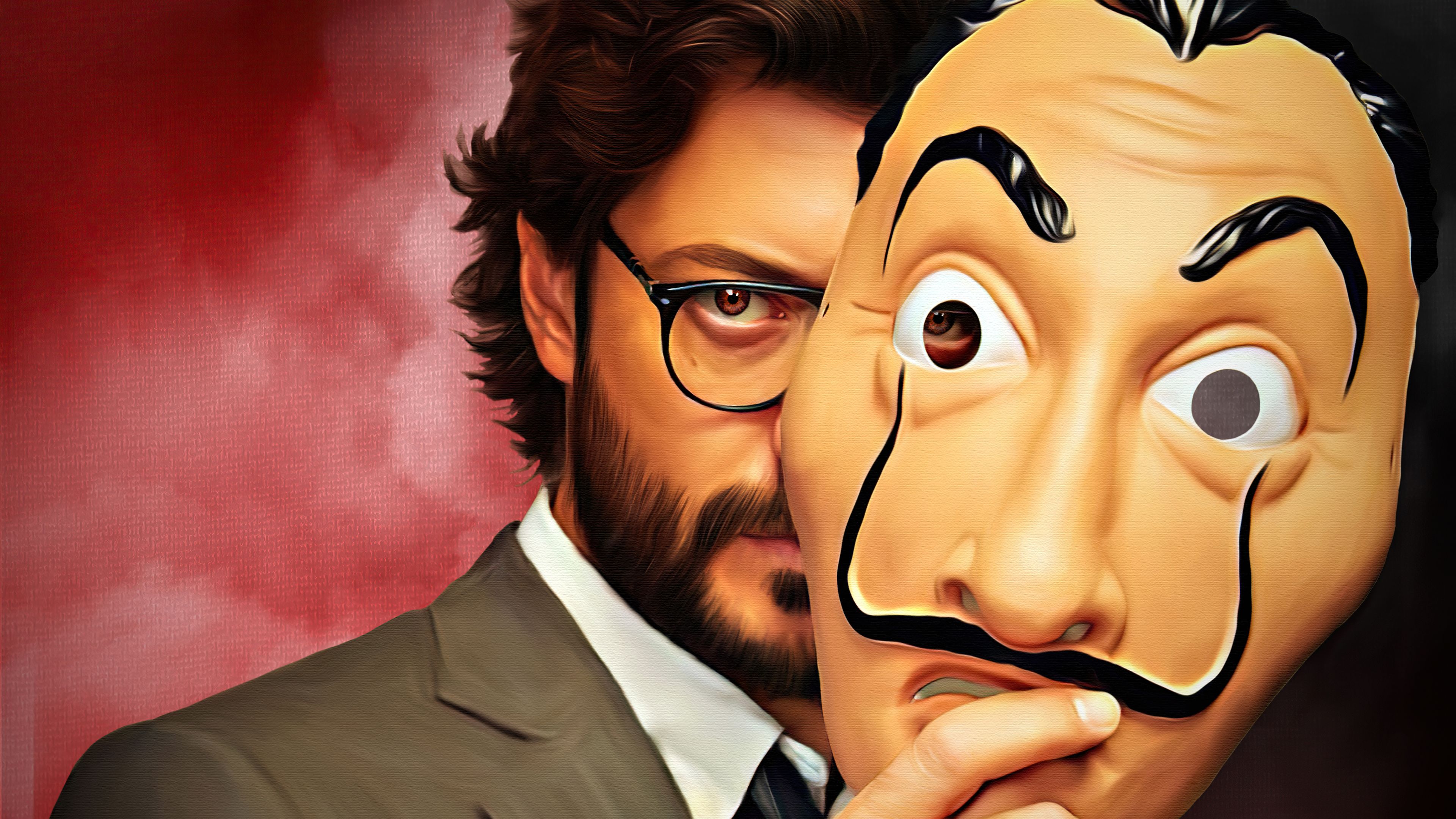 The Professor Digital Painting Money Heist, HD Tv Shows, 4k Wallpaper, Image, Background, Photo and Picture