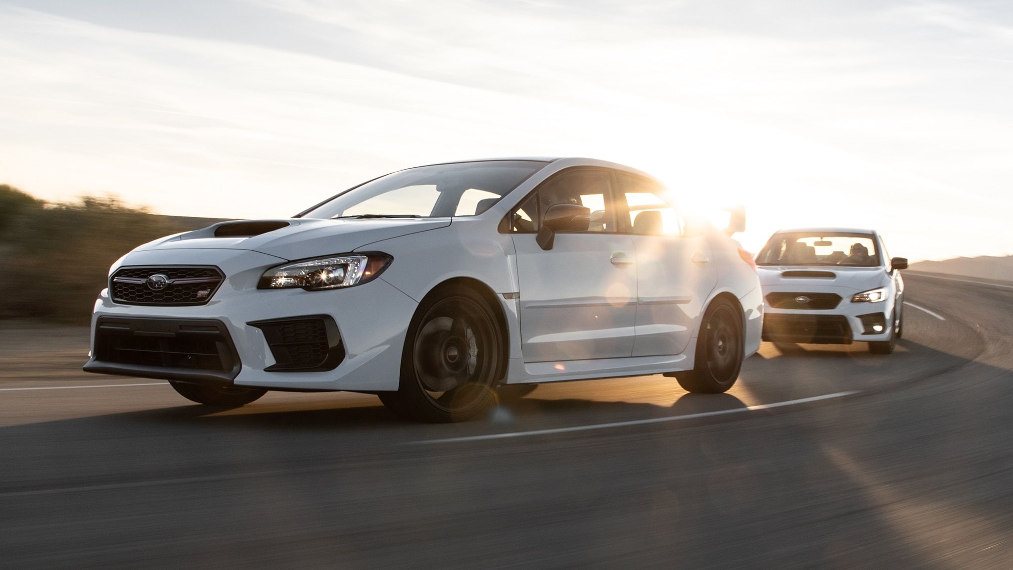 Subaru WRX and WRX STI Series.White First Test: When Performance Meets Looks