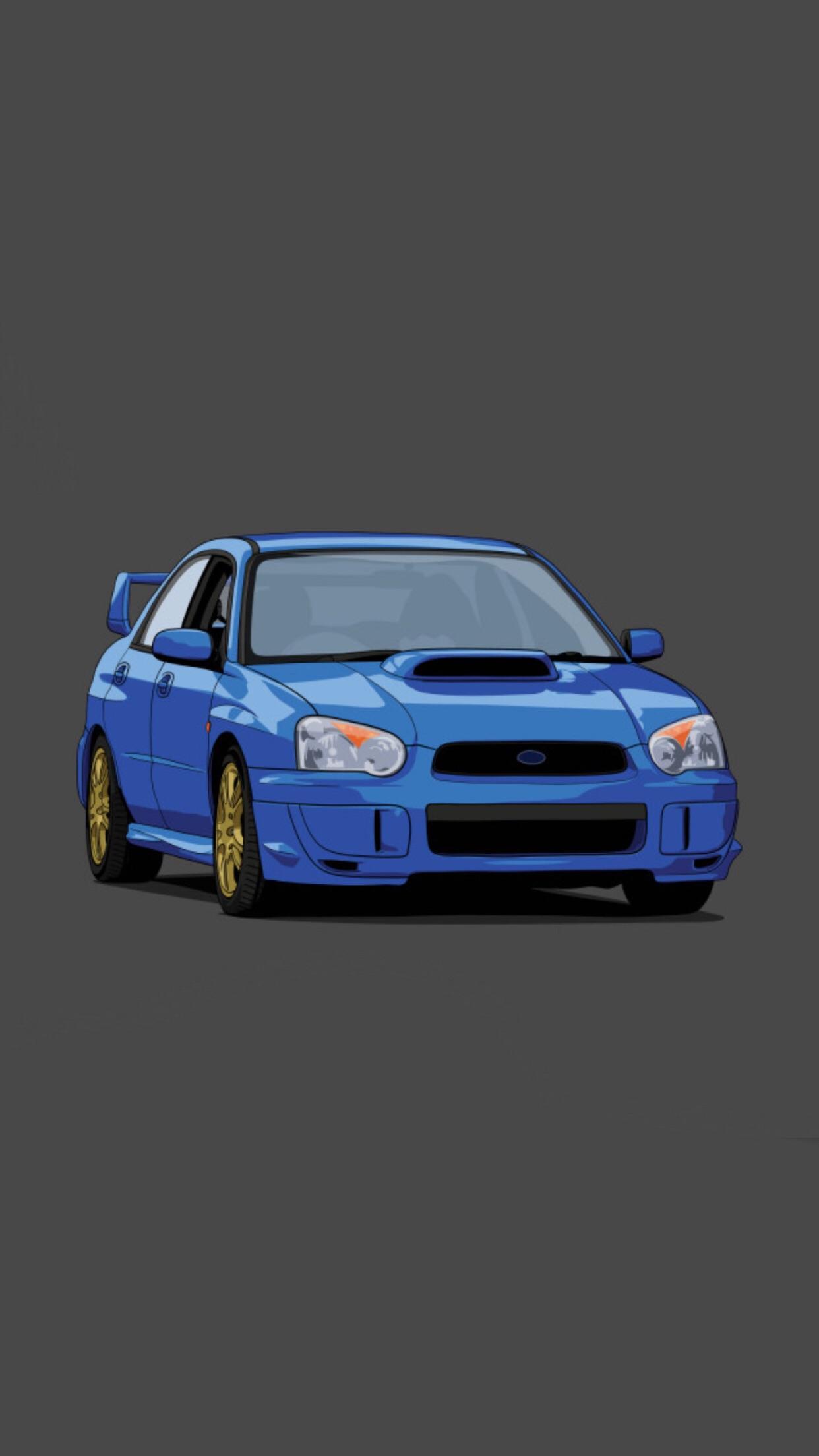 Subaru Wrx Sti iPhone Wallpaper
