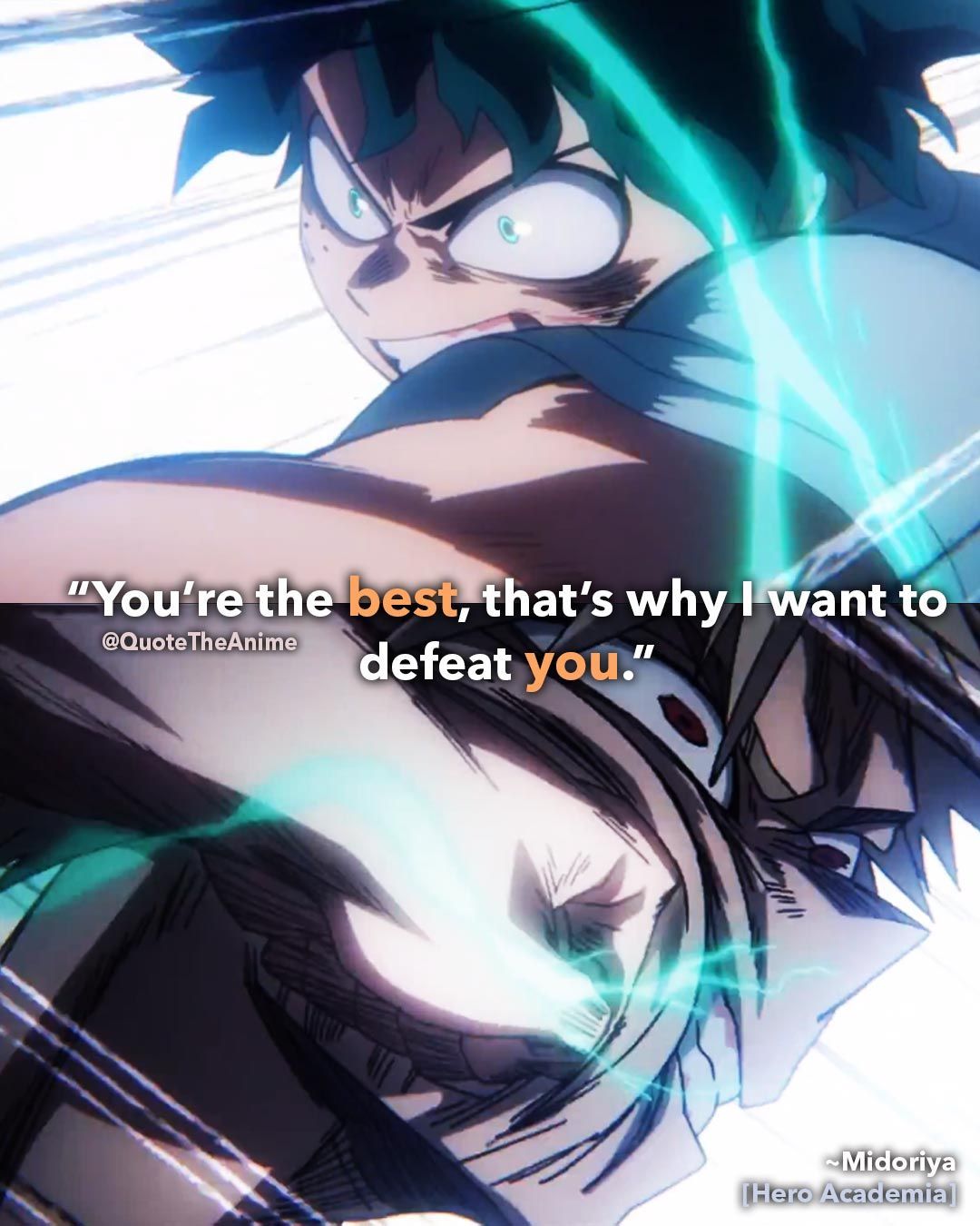 Powerful Midoriya Izuku Quotes (Images). QTA. Hero quotes, Anime quotes inspirational, Hero