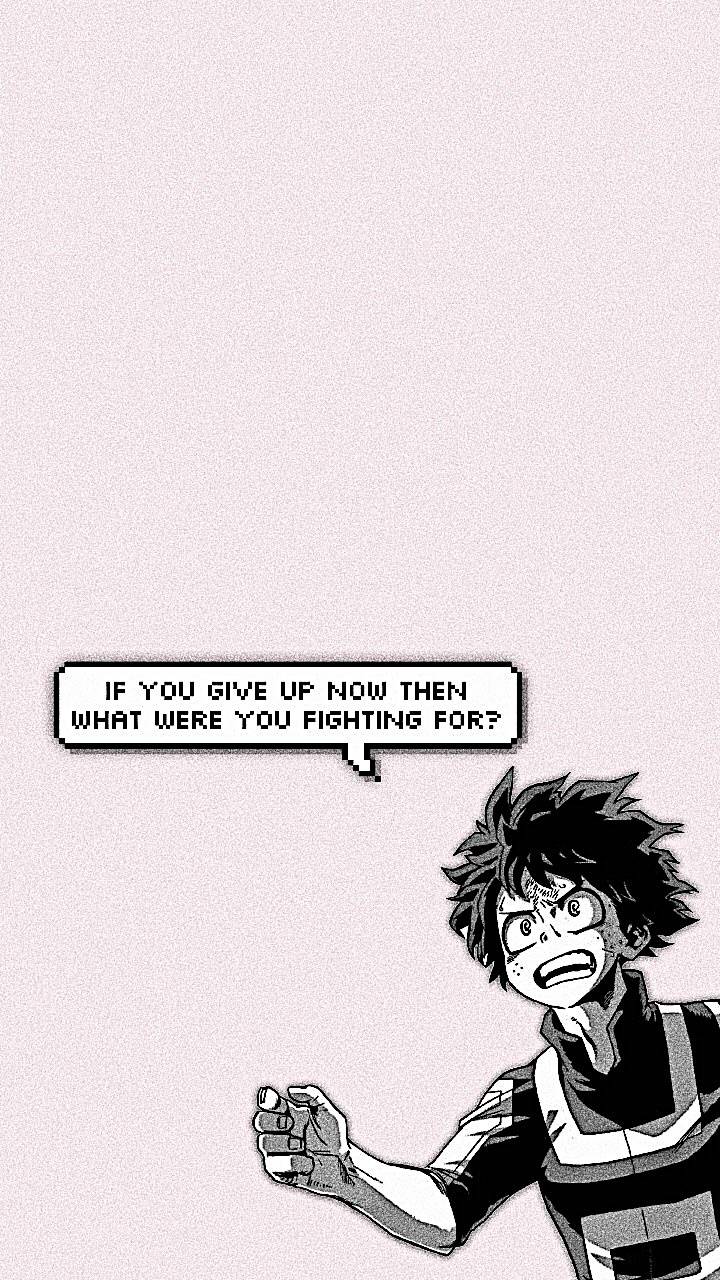 Download Deku quote Wallpaper HD
