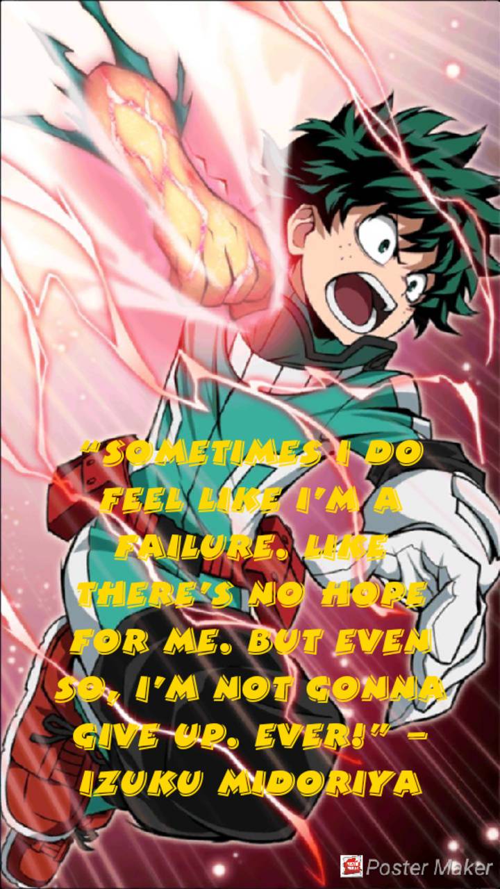 Deku Quotes Wallpapers Wallpaper Cave