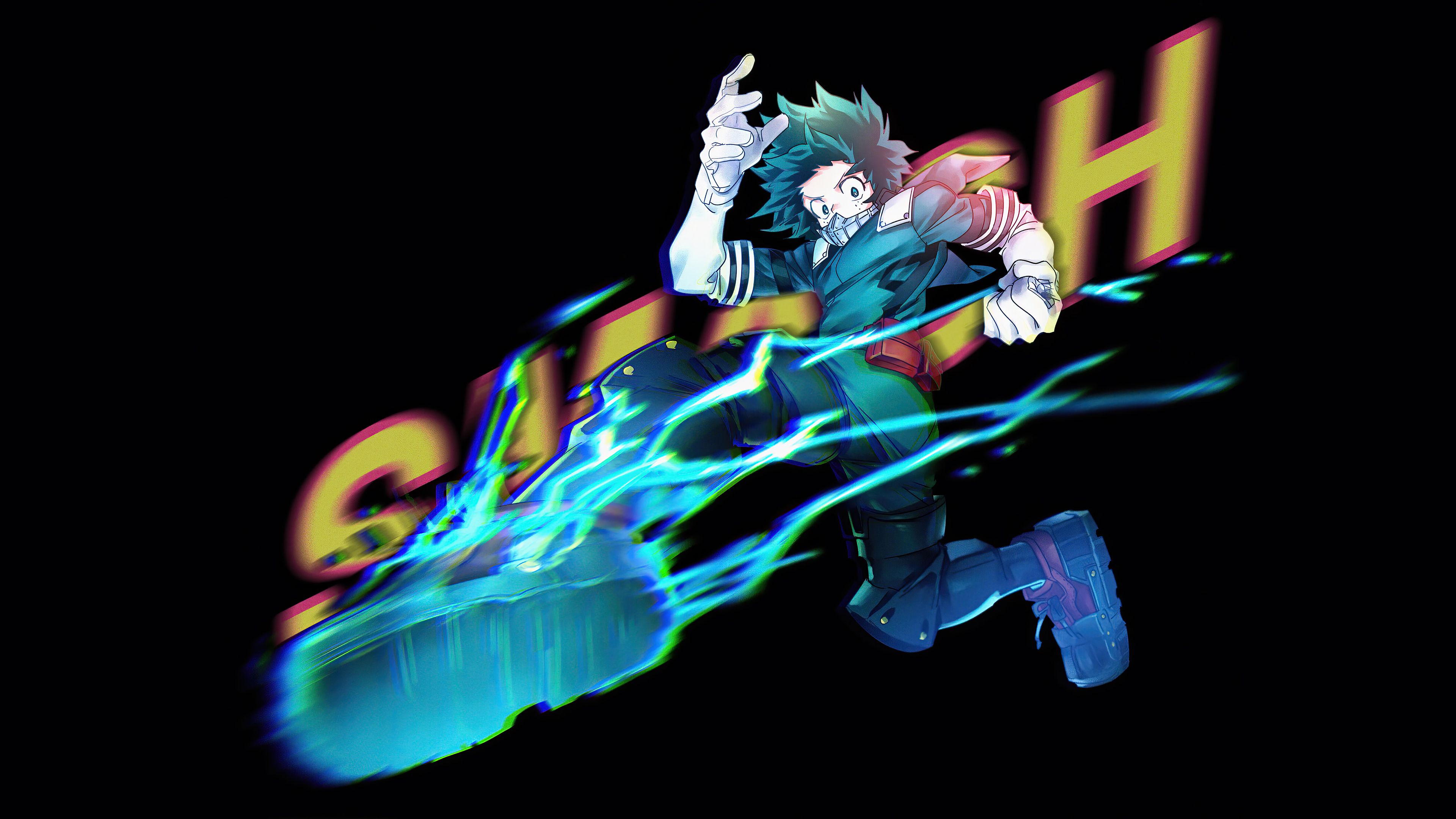 Izuku Midoriya, Smash, My Hero Academia, 4K wallpaper. Mocah HD Wallpaper