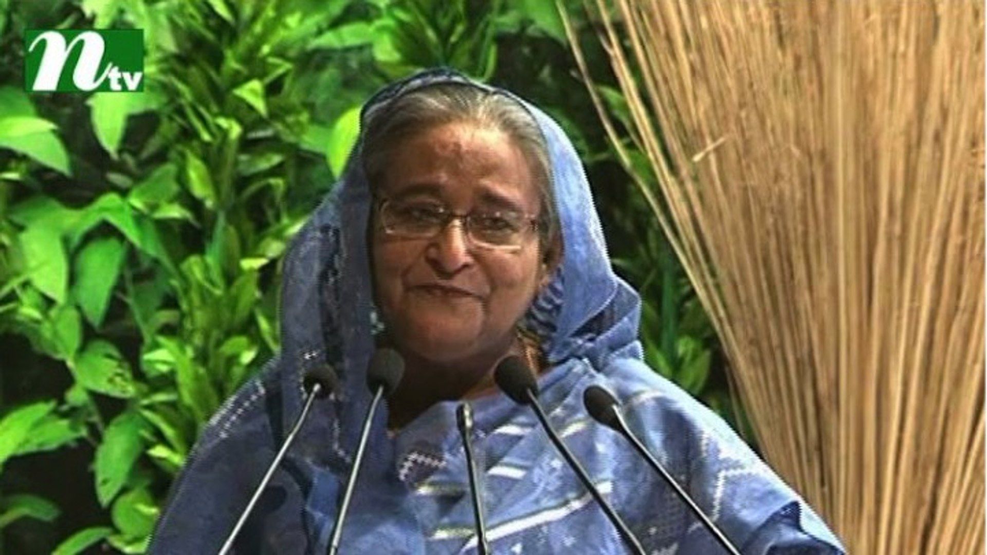 The sari I am wearing now is made by jute said Prime Minister Sheikh Hasina while addressing a prgoramme marking the Nat