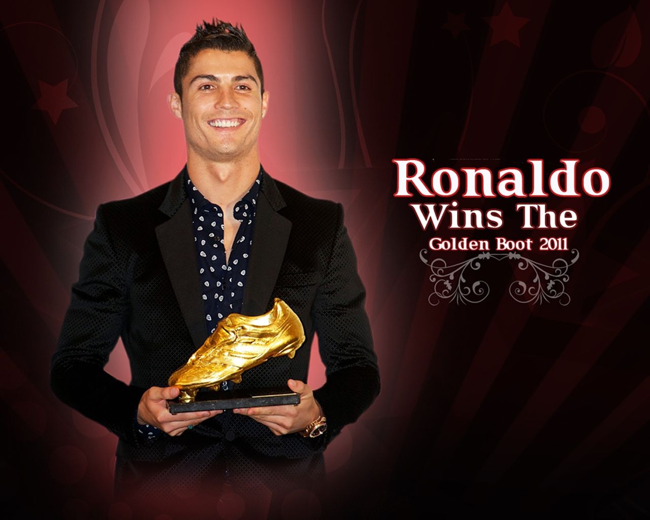 Ronaldo With Golden Boot