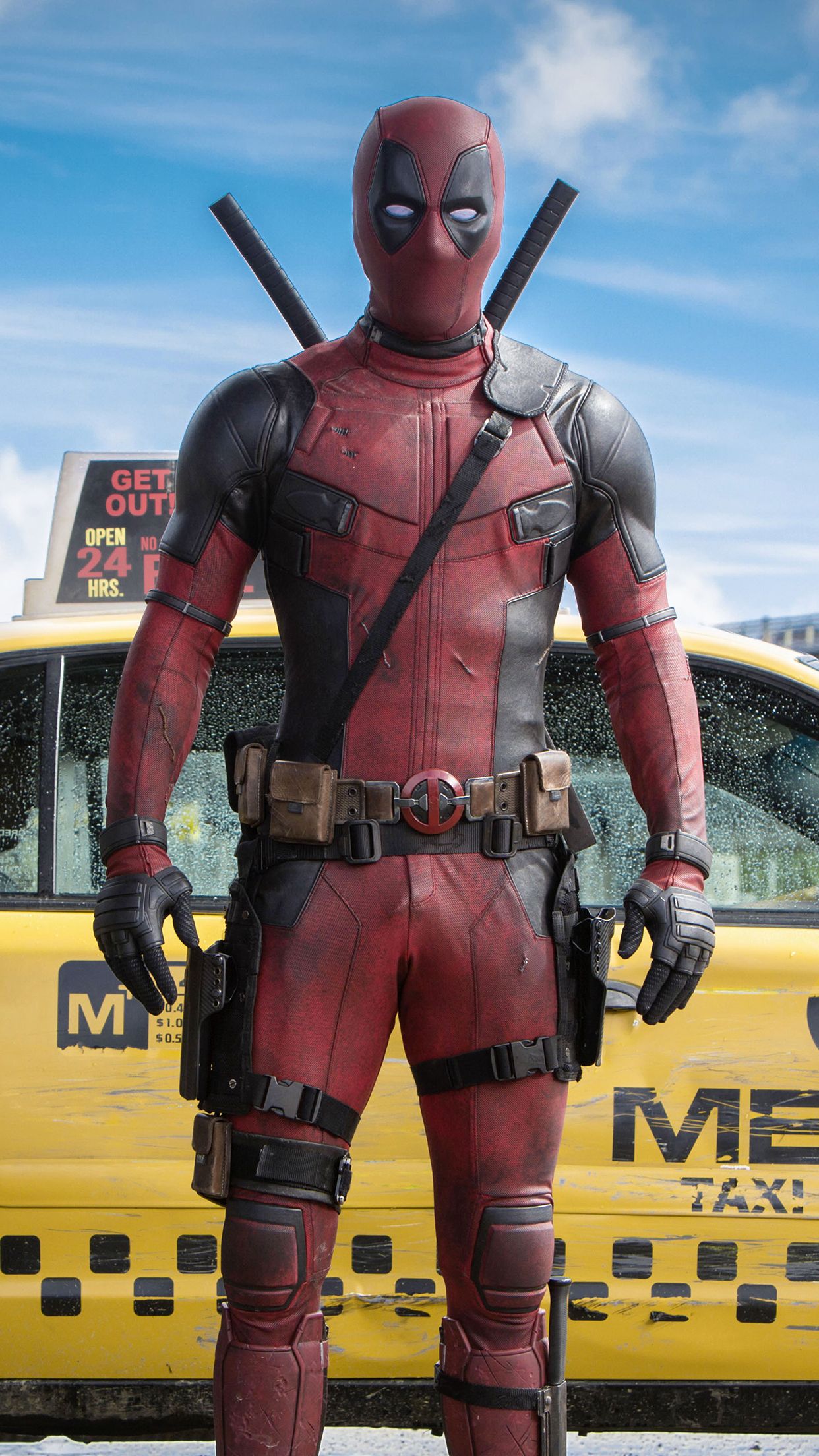 DeadPool poster Wallpaper for iPhone 11, Pro Max, X, 8, 7, 6