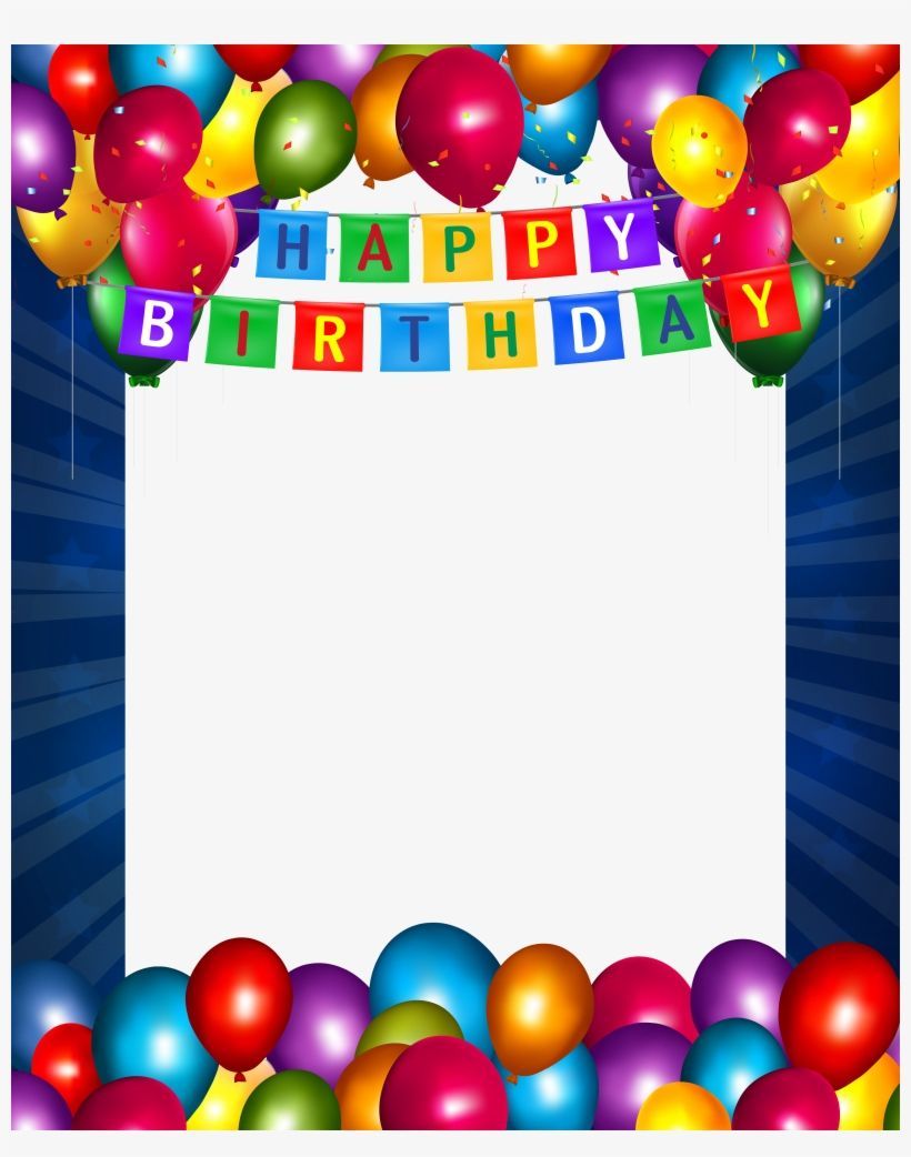 Download Happy Birthday Frame, Happy Birthday Blue, Birthday Birthday Frame Png for f. Happy birthday frame, Happy birthday , Birthday photo frame
