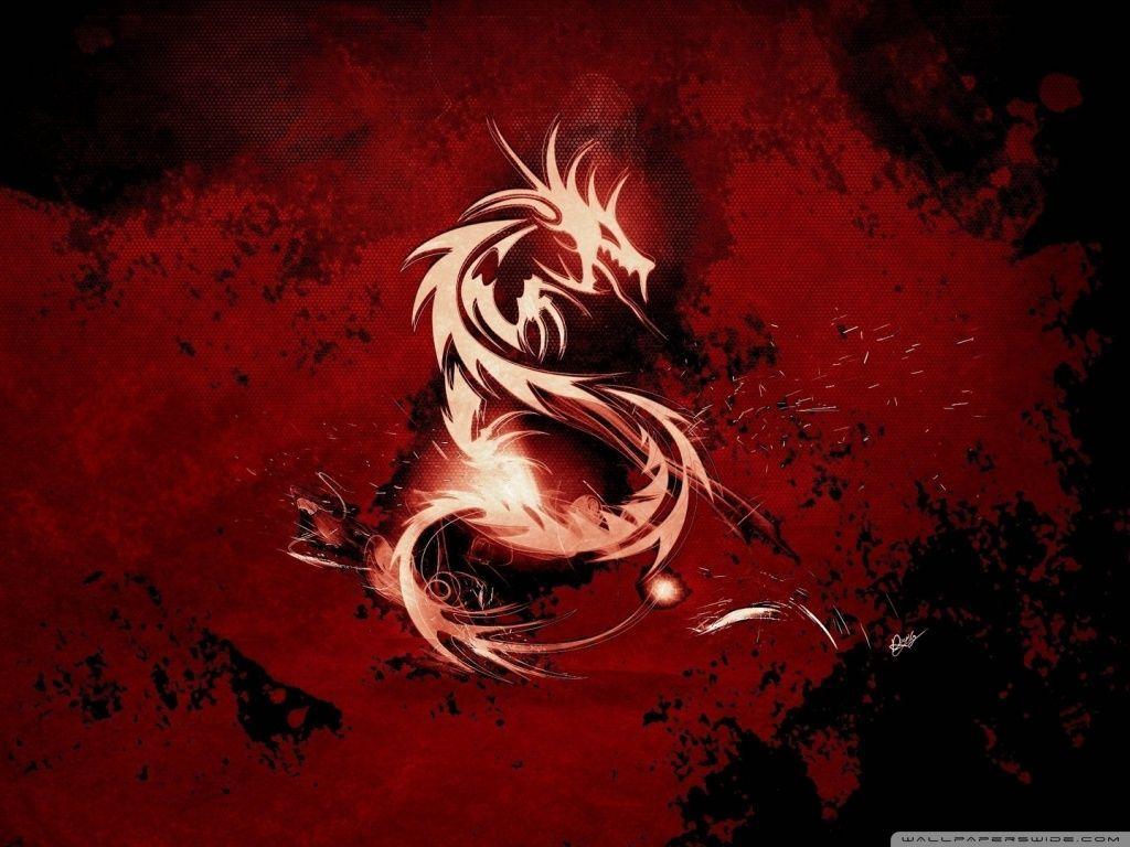 Blood Red Dragon HD desktop wallpaper, Widescreen