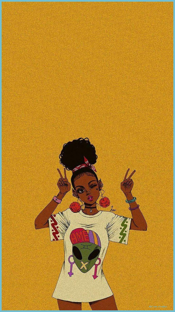 Black Girl Art Wallpaper Woman Art Wallpaper