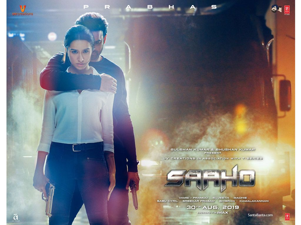 Prabhas and Shraddha Kapoor look intense in Saaho`s latest poster