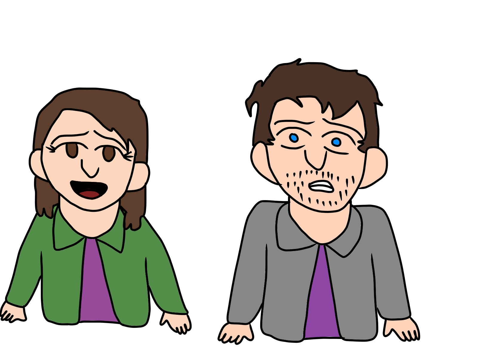 Charlotte Emily and Michael Afton (Inspired by Mystery Skulls)