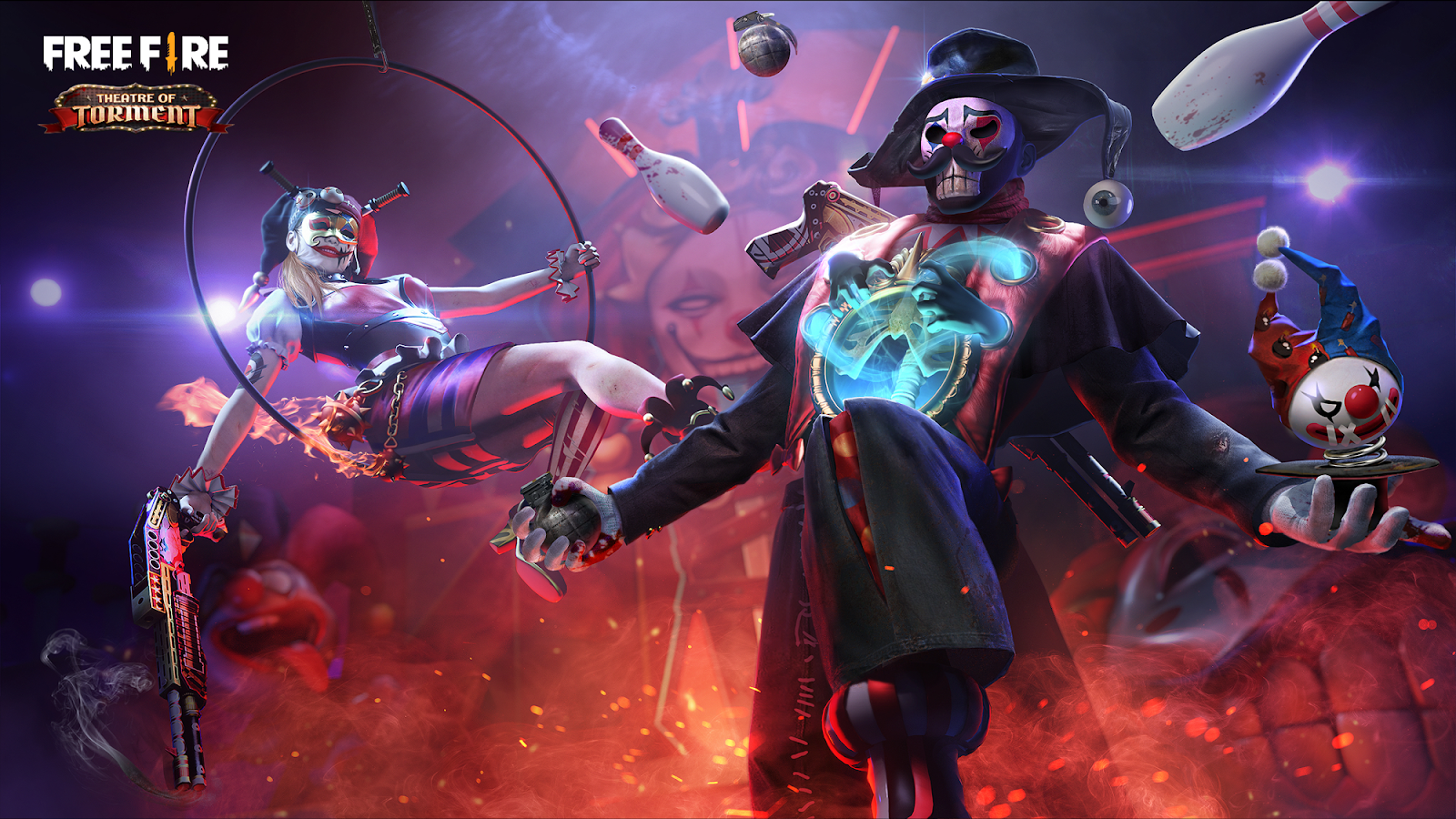 Free Fire Theatre of Torment Limited Time Event Skins Revealed