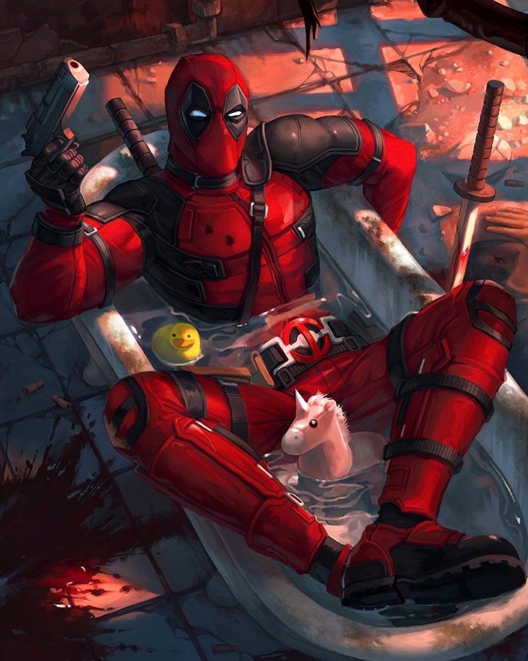 DEADPOOL: In Da Tub. Deadpool artwork, Deadpool comic, Deadpool wallpaper