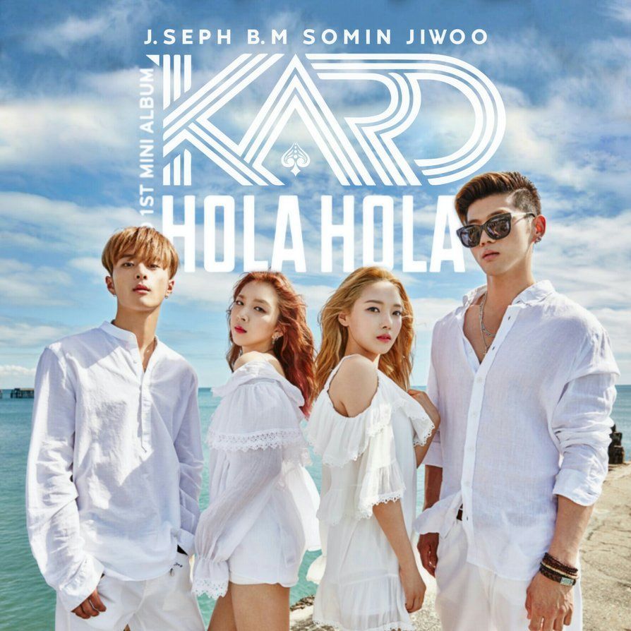 K.A.R.D HOLA HOLA (VOL 4) album cover. Album covers, Kard, Couples photohoot