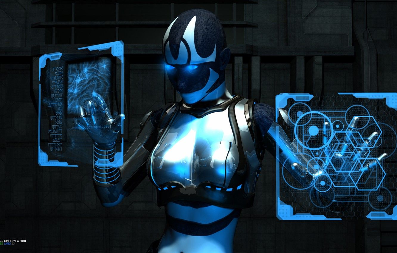 Wallpaper Cyborg, Sci Fi, CYBORG COMPUTING Image For Desktop, Section фантастика