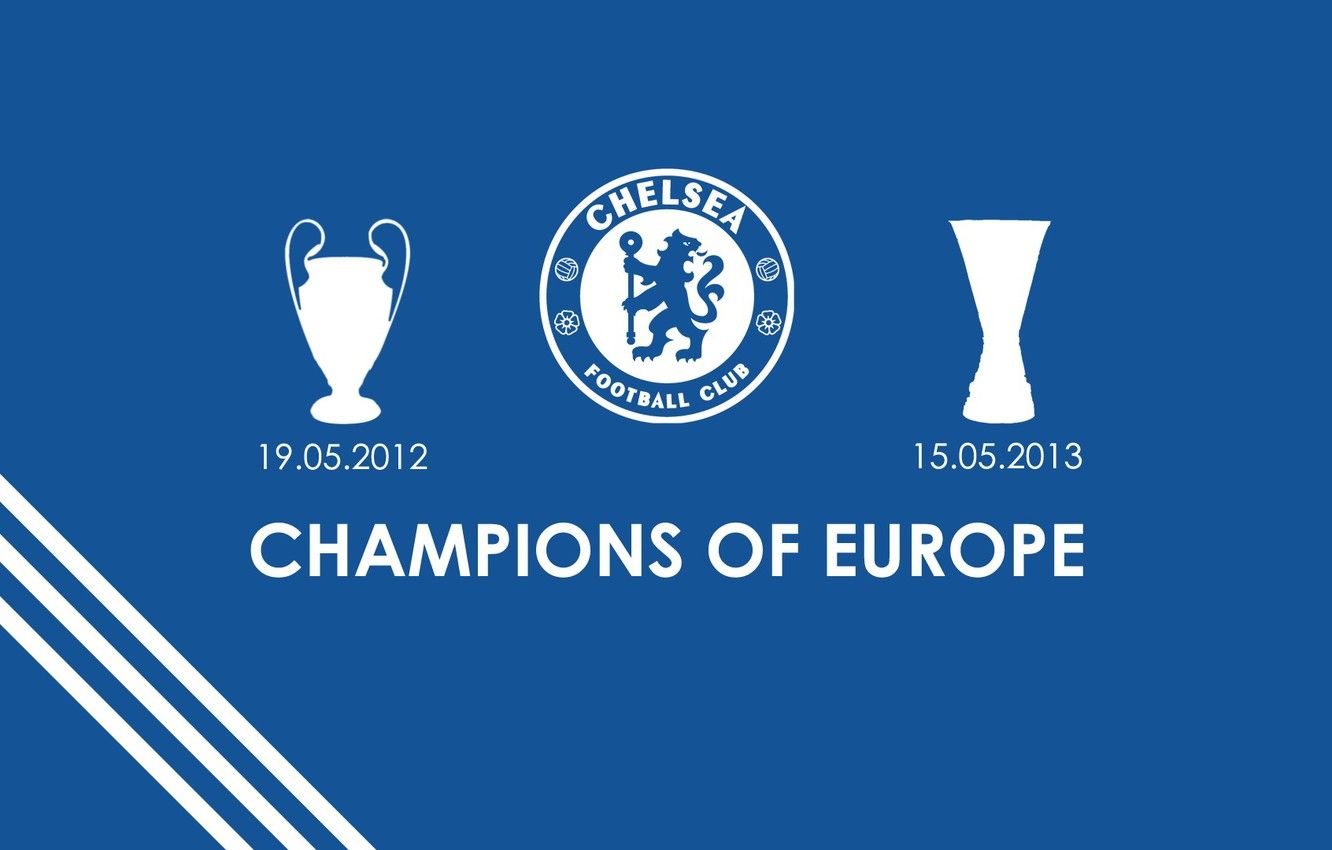 Wallpaper wallpaper, football, England, Chelsea FC, champions of Europe image for desktop, section спорт