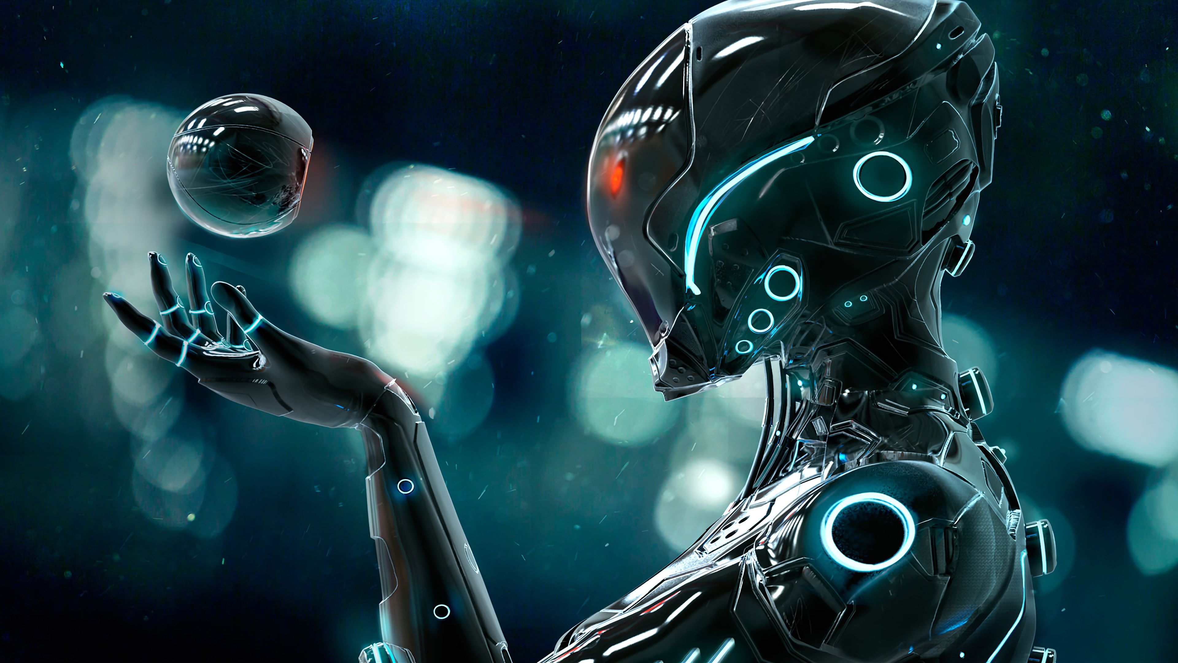 Sci Fi Android Robot 4K