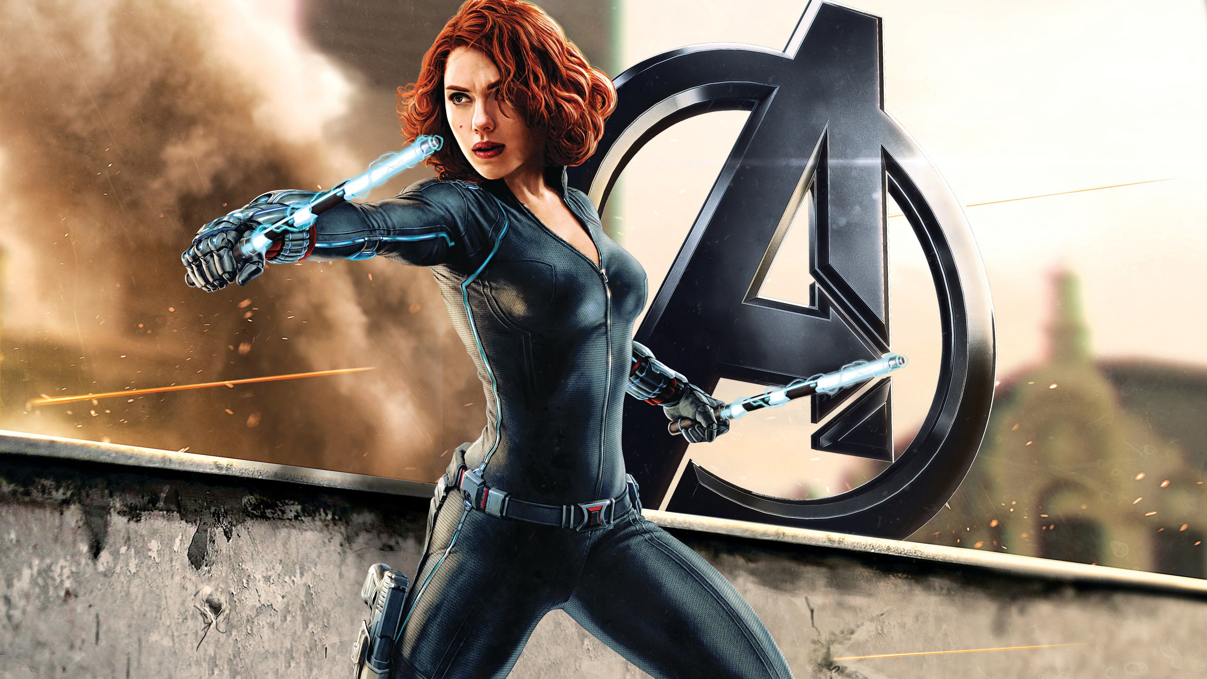 Download wallpaper: Black Widow in Avengers 3840x2160