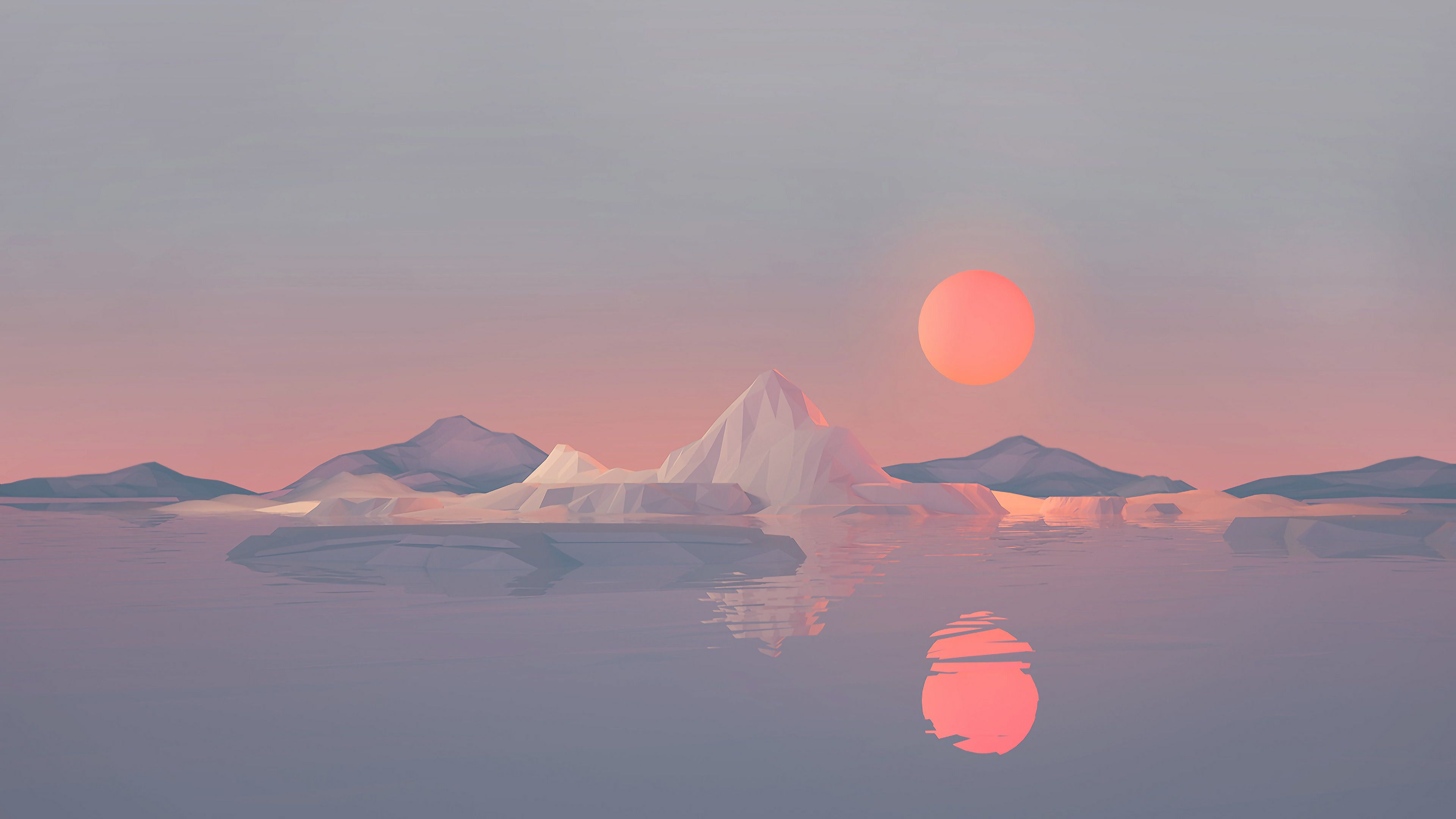 Iceberg Minimalist 4k Macbook Pro Retina HD 4k Wallpaper, Image, Background, Photo and Picture