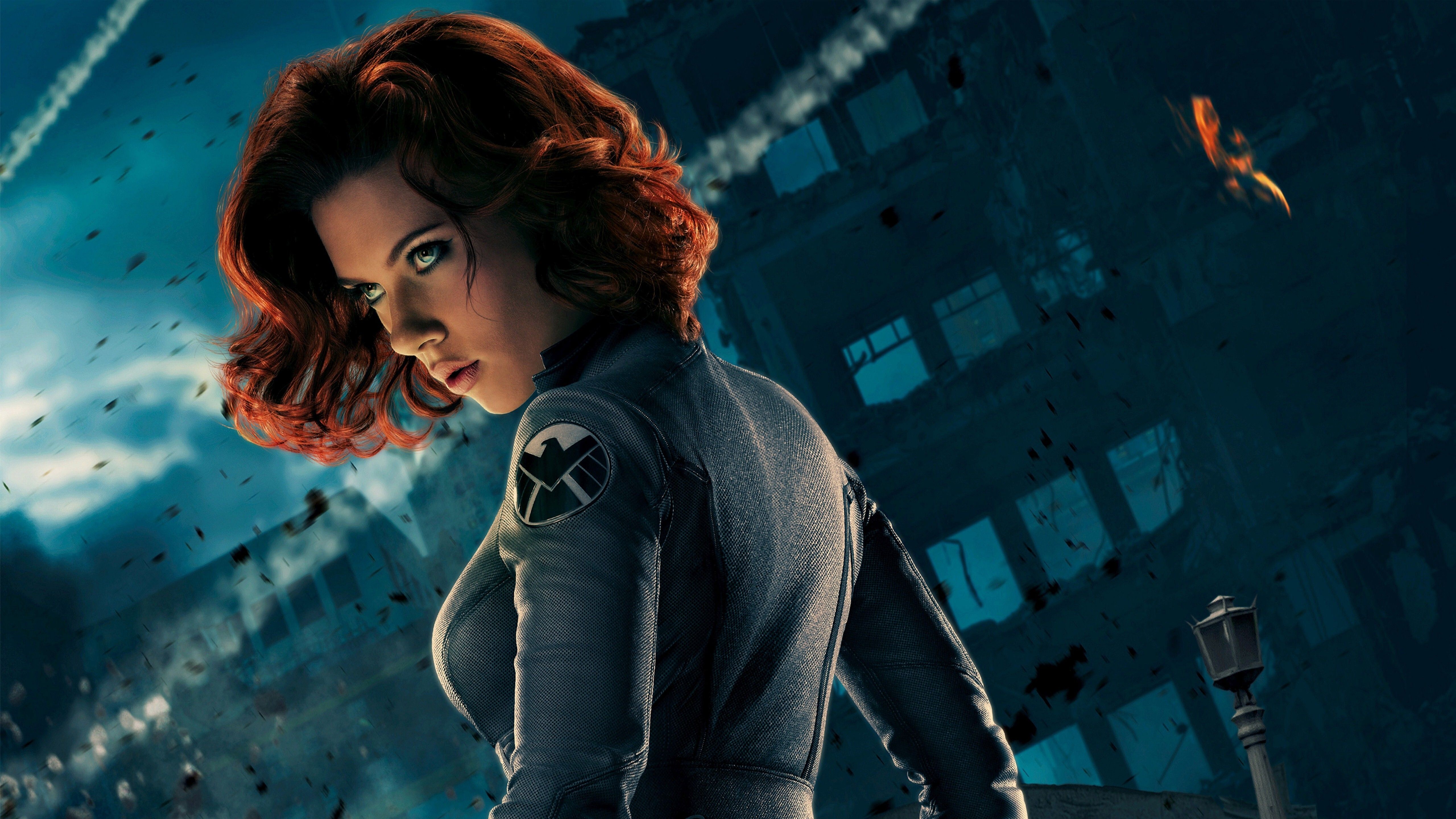 Black Widow Superhero Scarlett Johansson 5K Wallpaper