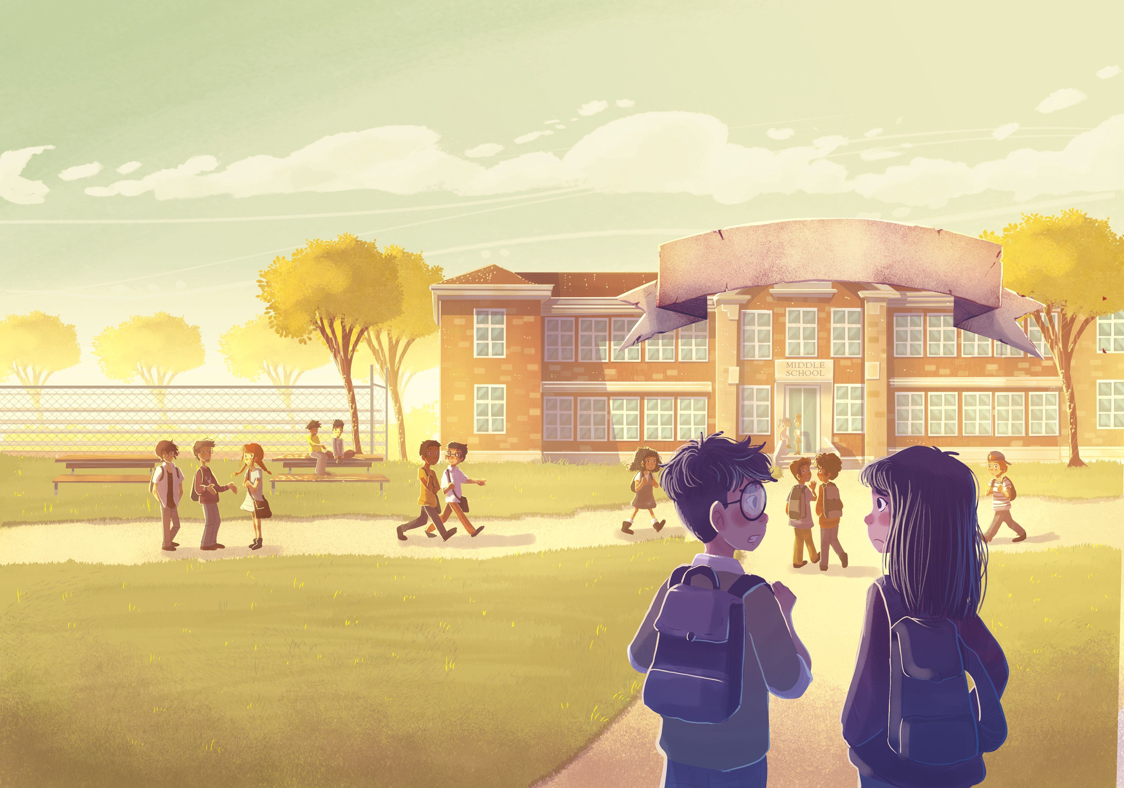 School 4K HD Wallpaper