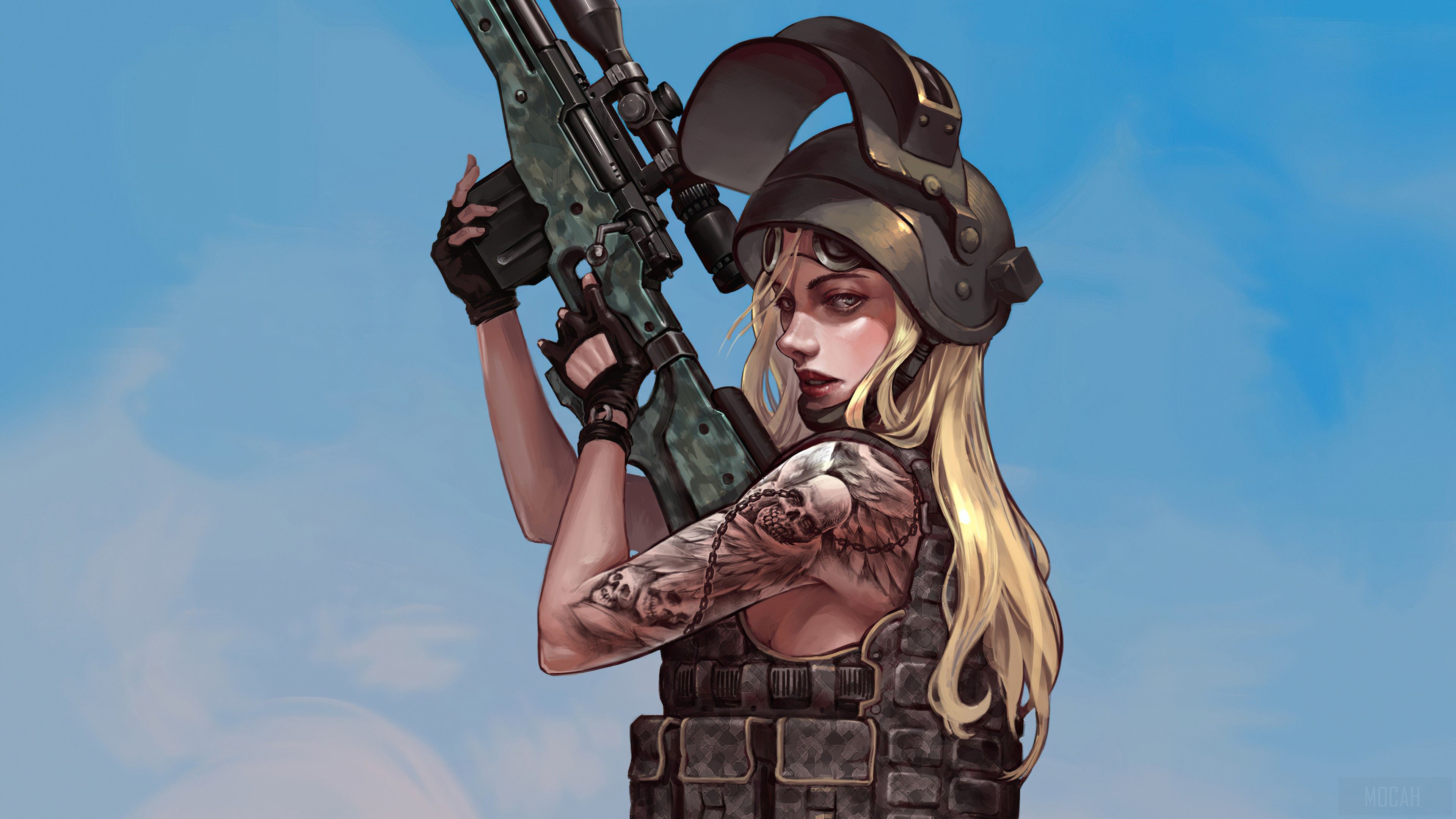 PUBG, PlayerUnknowns Battlegrounds, Video Game, Girls, Sniper 4k wallpaper. Mocah HD Wallpaper