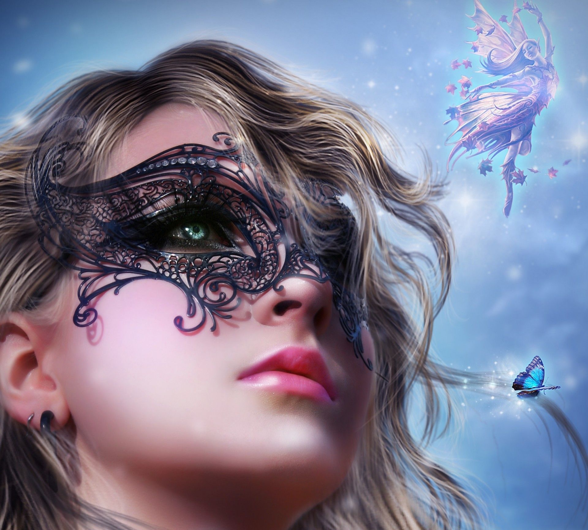 Beutiful Women Mask Wallpapers - Wallpaper Cave