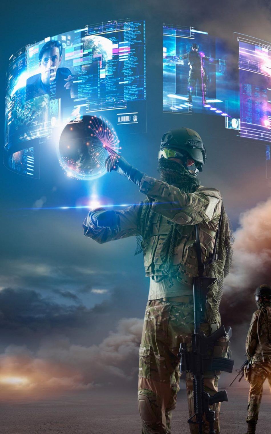 Virtual Reality of Future Military 4K Ultra HD Mobile Wallpaper