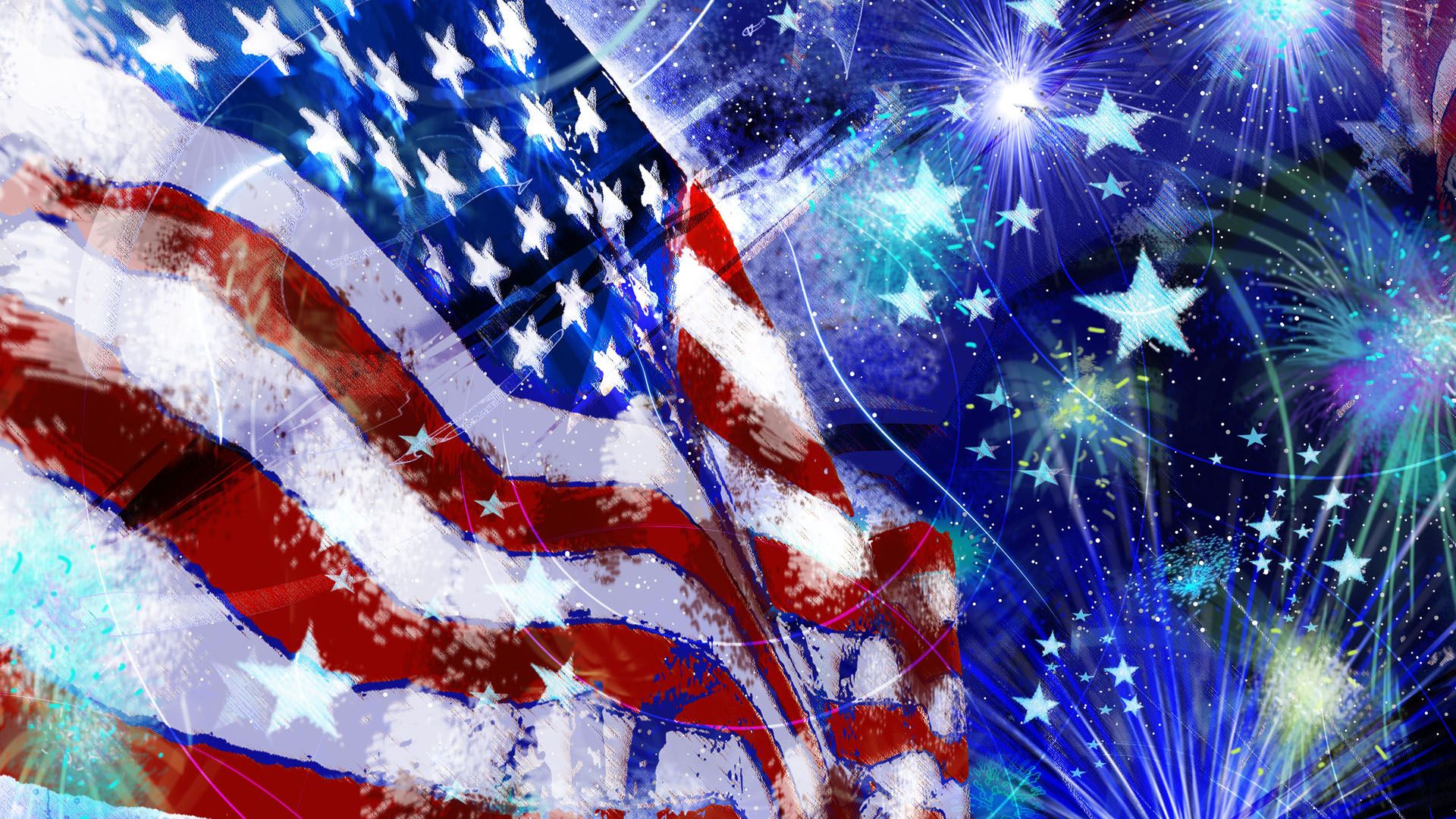 4th of July, America, Firework, Flag, Independence Day HD Wallpaper & Background • 193 • Wallur