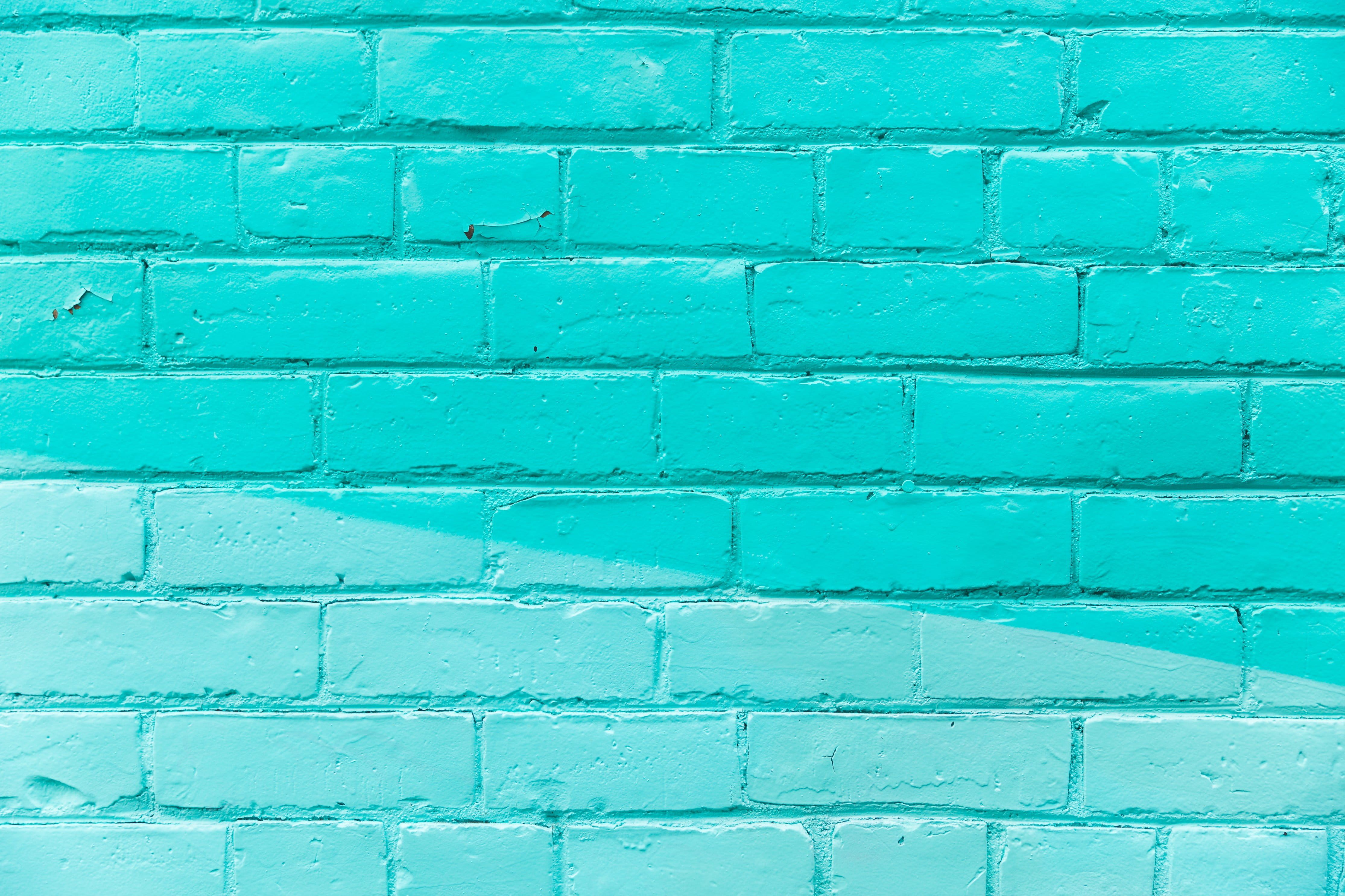 Turquoise Brick Wall Texture Photo #Background #Textures #Walls K # wallpaper #hdwallpaper #deskto. Brick wall texture, Free texture background, Textured walls