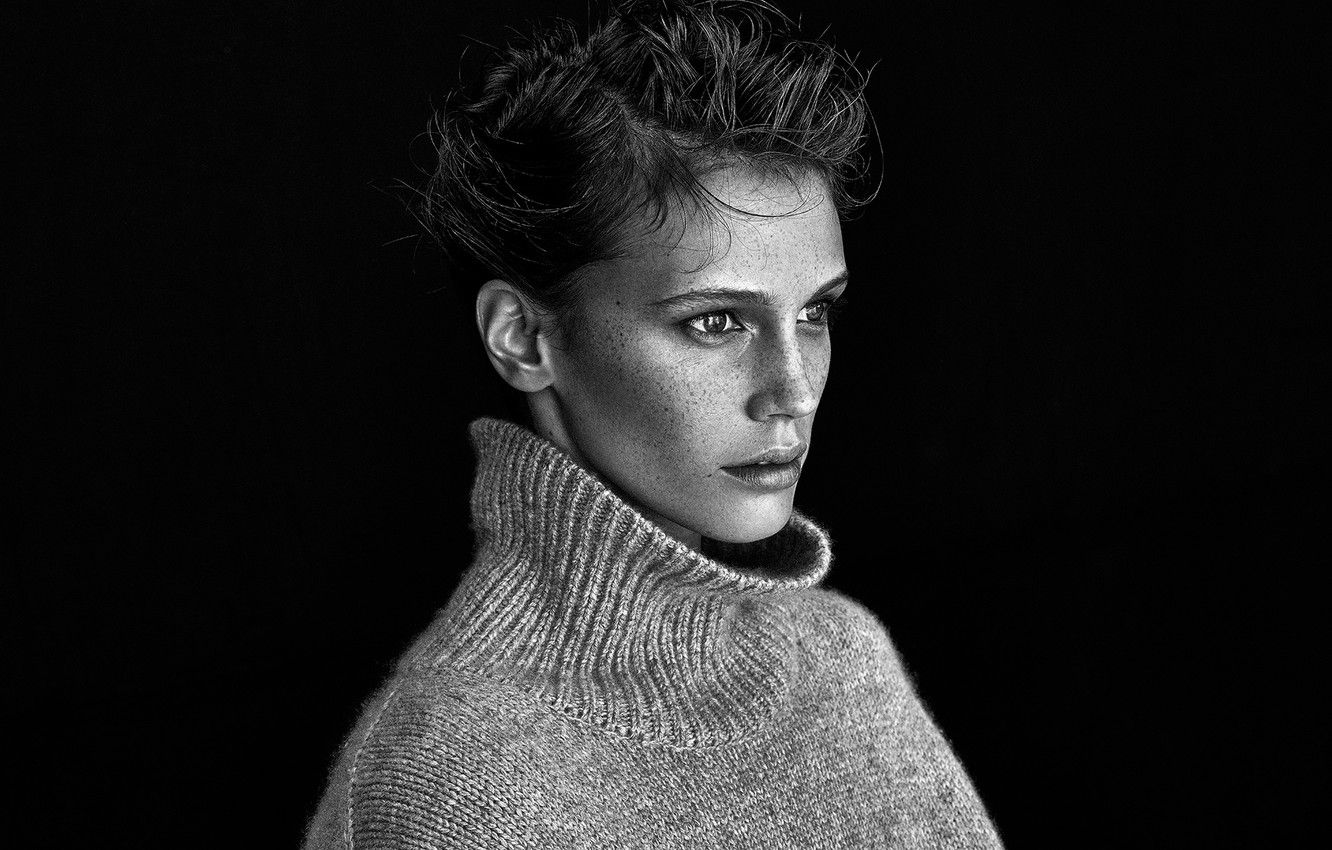 Wallpaper photohoot, It, Marine Vacth, October 2014, French edition image for desktop, section стиль